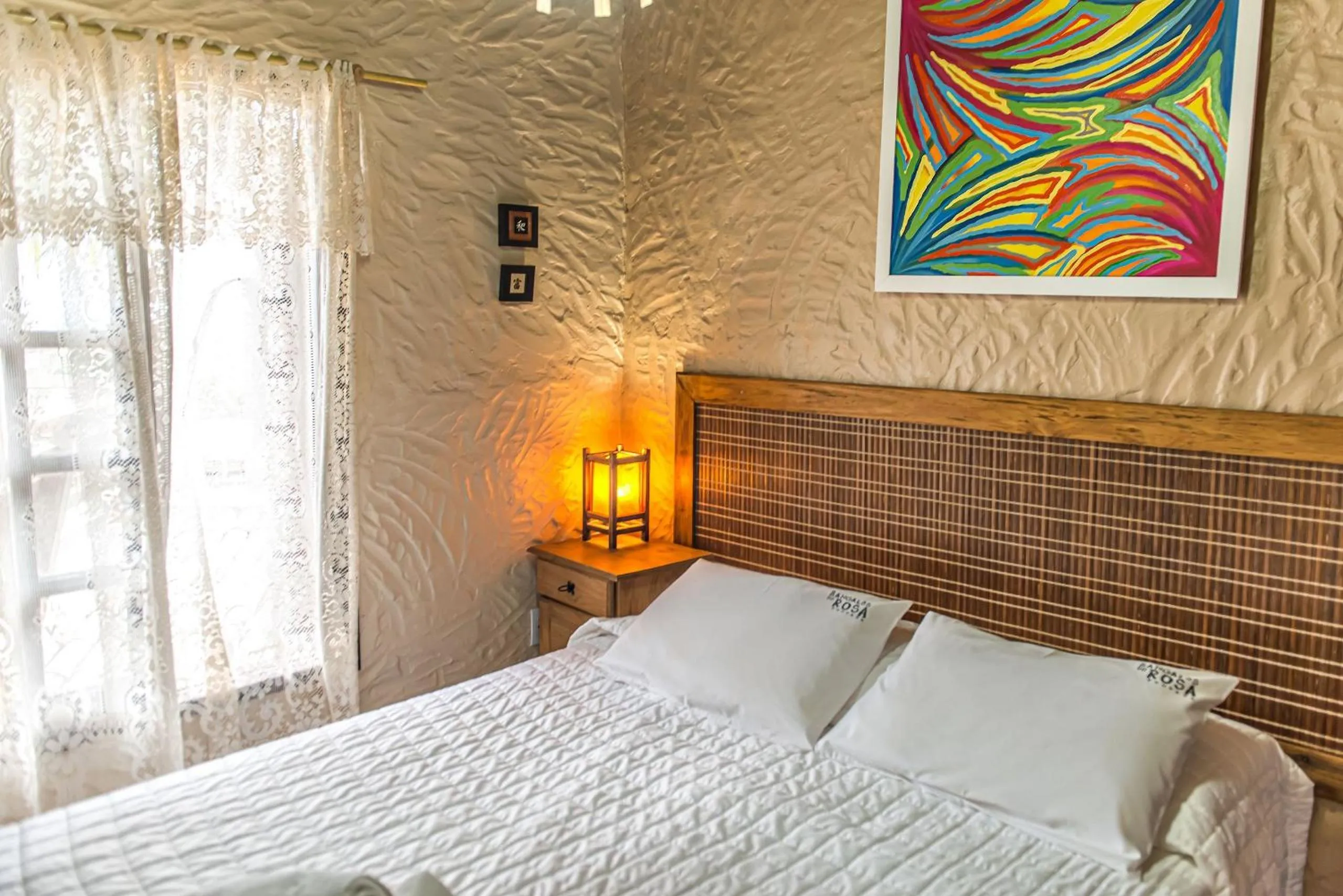 Bedroom, Bed in Pousada Bangalôs do Rosa