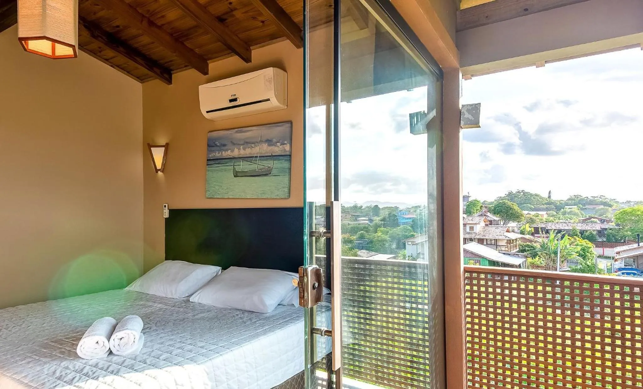 Bedroom, Bed in Pousada Bangalôs do Rosa