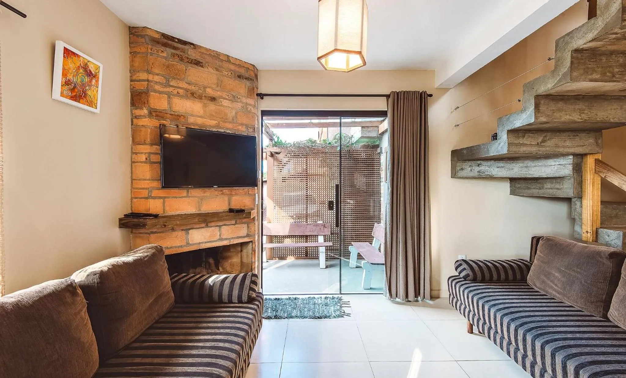 TV and multimedia in Pousada Bangalôs do Rosa