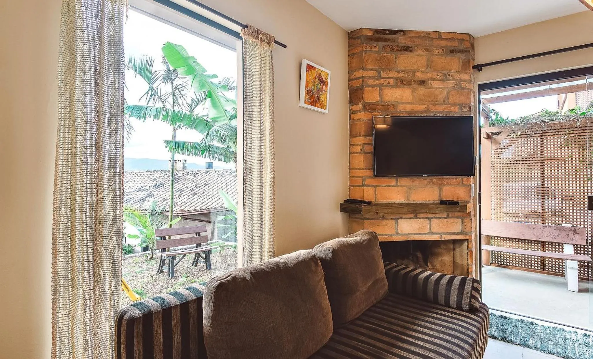 Living room in Pousada Bangalôs do Rosa