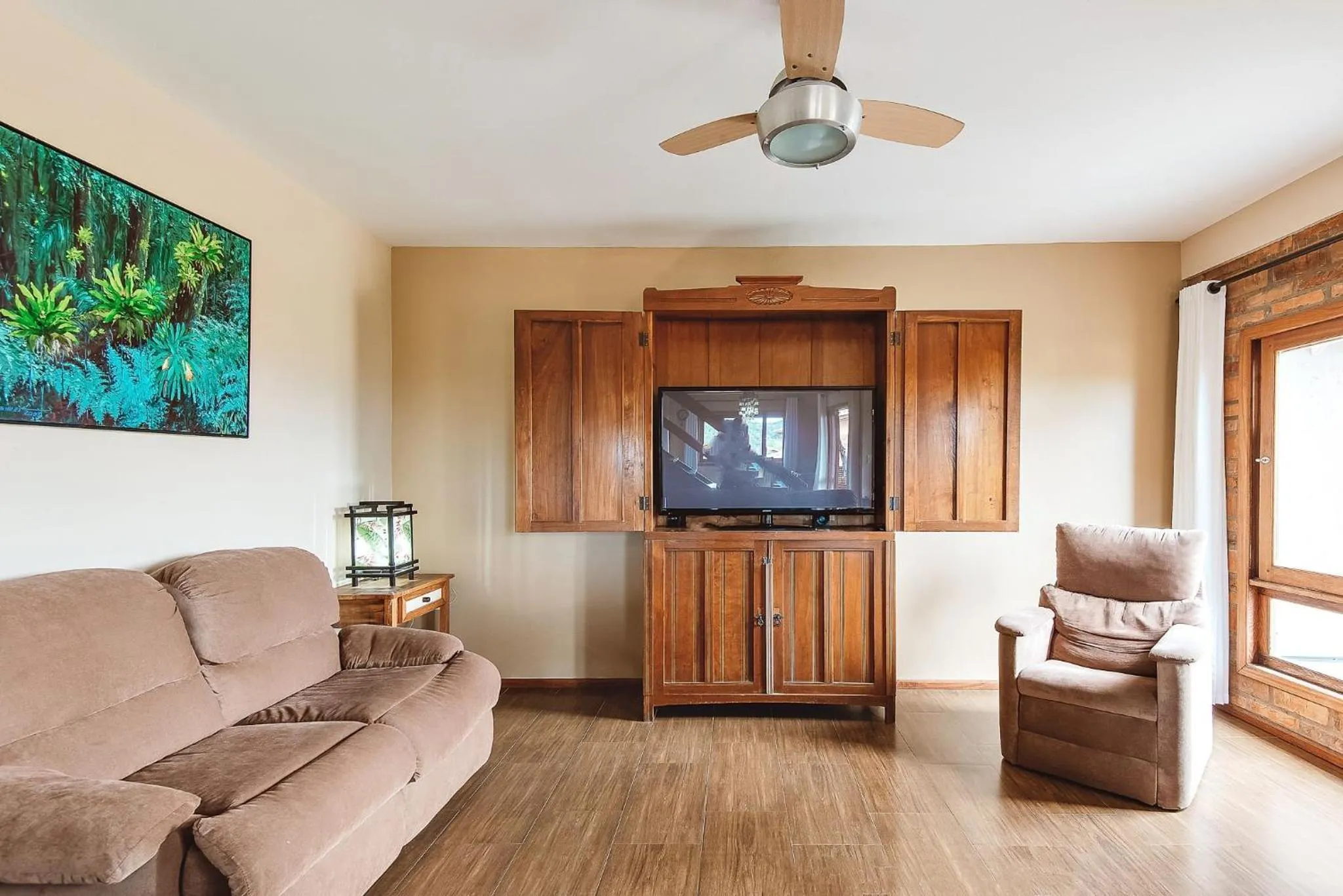 Living room in Pousada Bangalôs do Rosa
