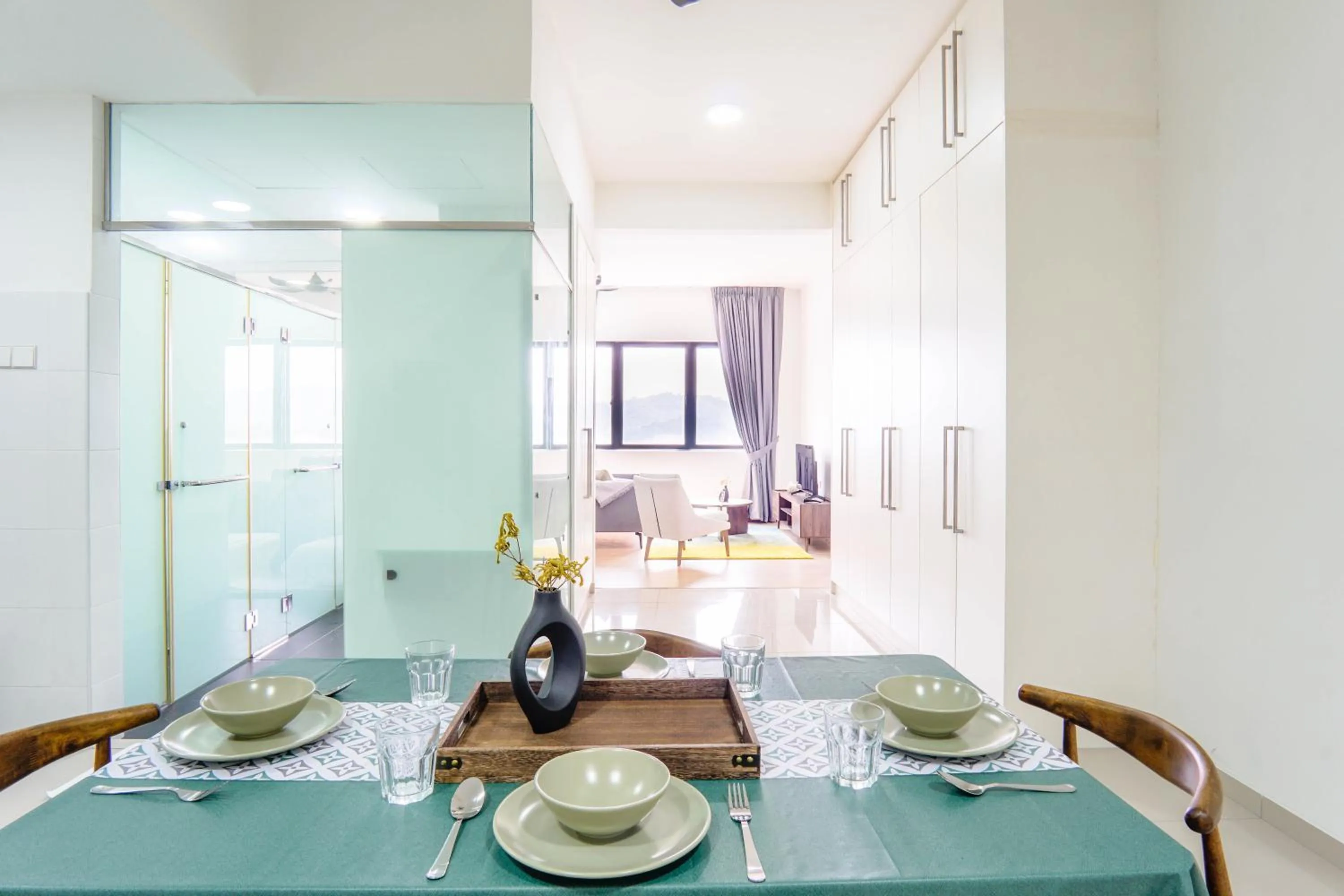 Living room in Encorp Strand Residences by Airhost