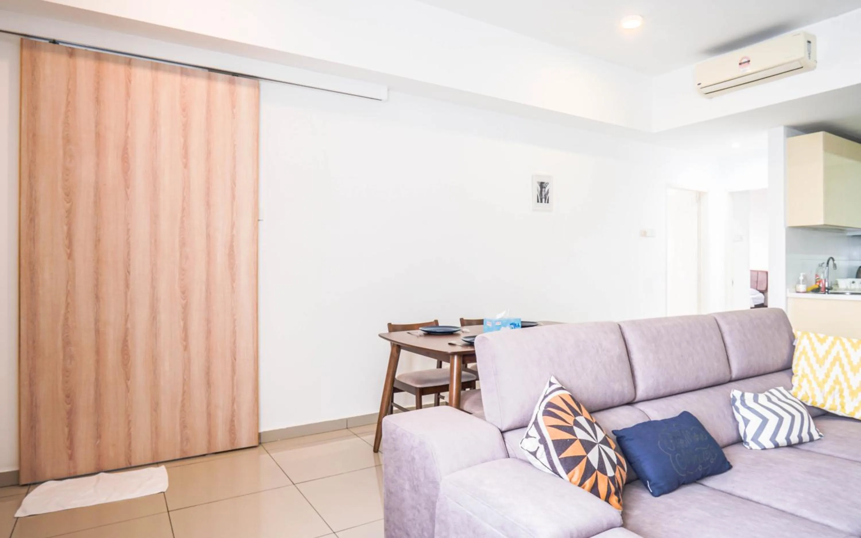 Living room in Encorp Strand Residences by Airhost