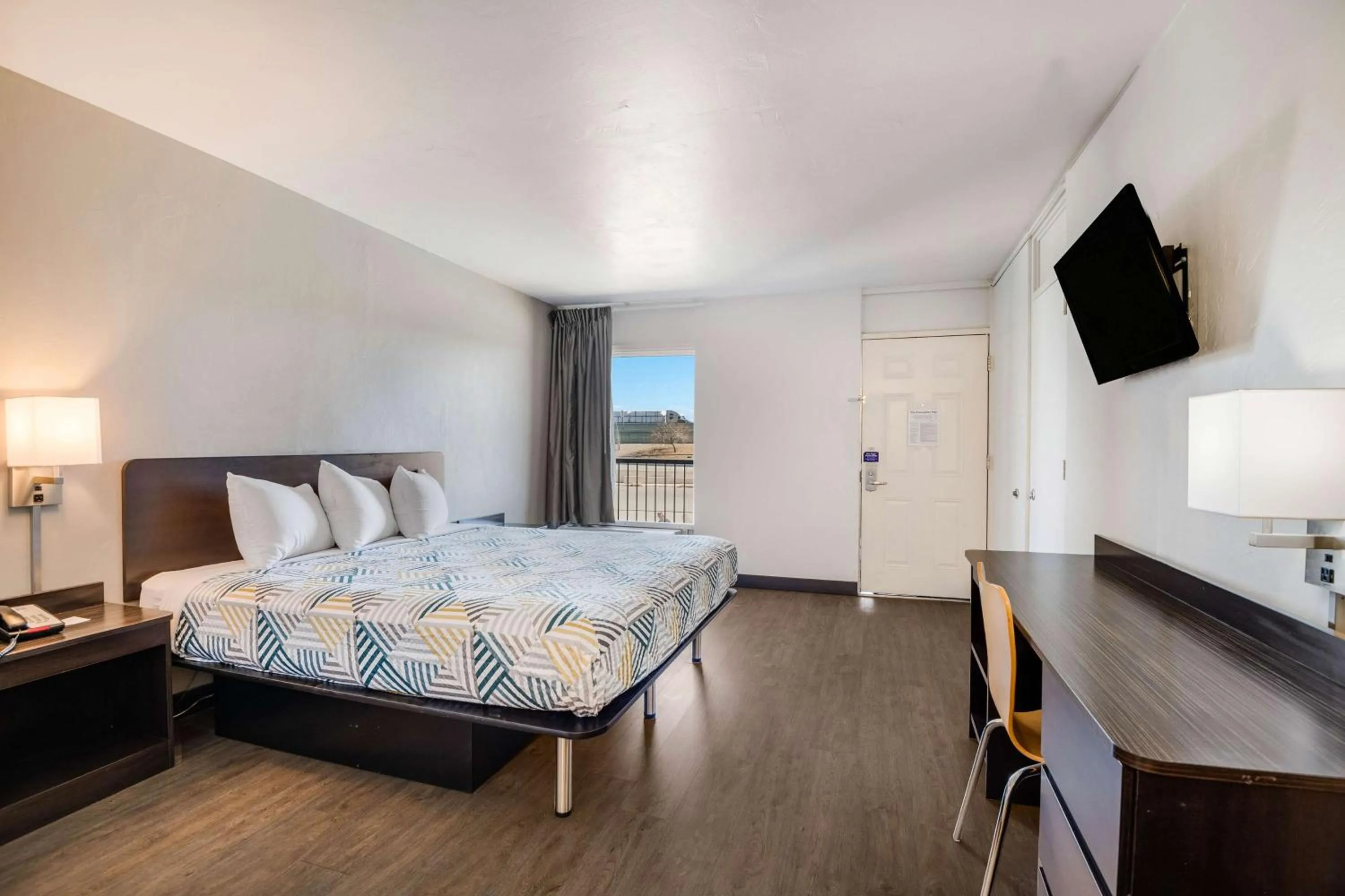 Bed in Motel 6-Tucson, AZ-Downtown