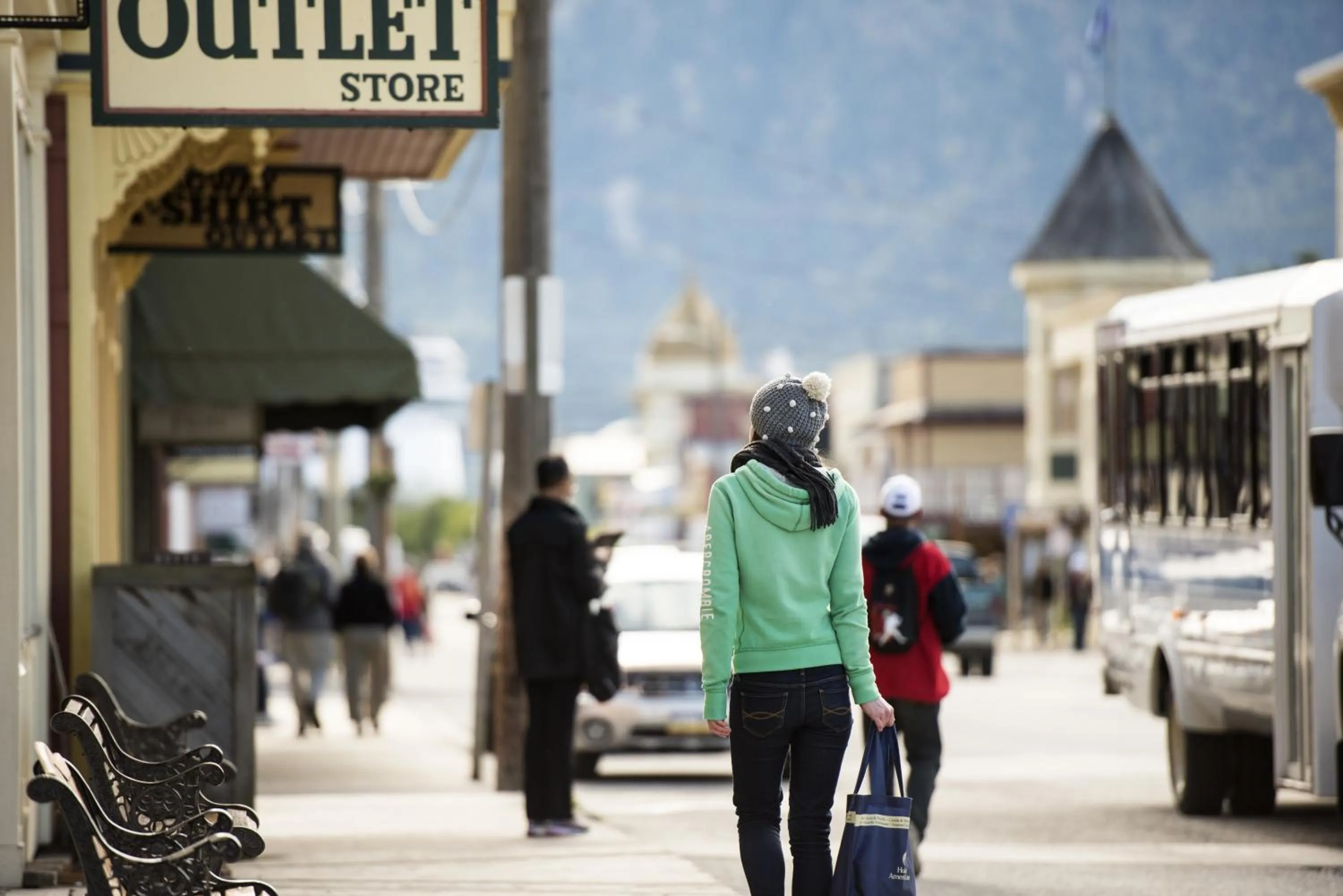 People in Holland America Skagway Inn