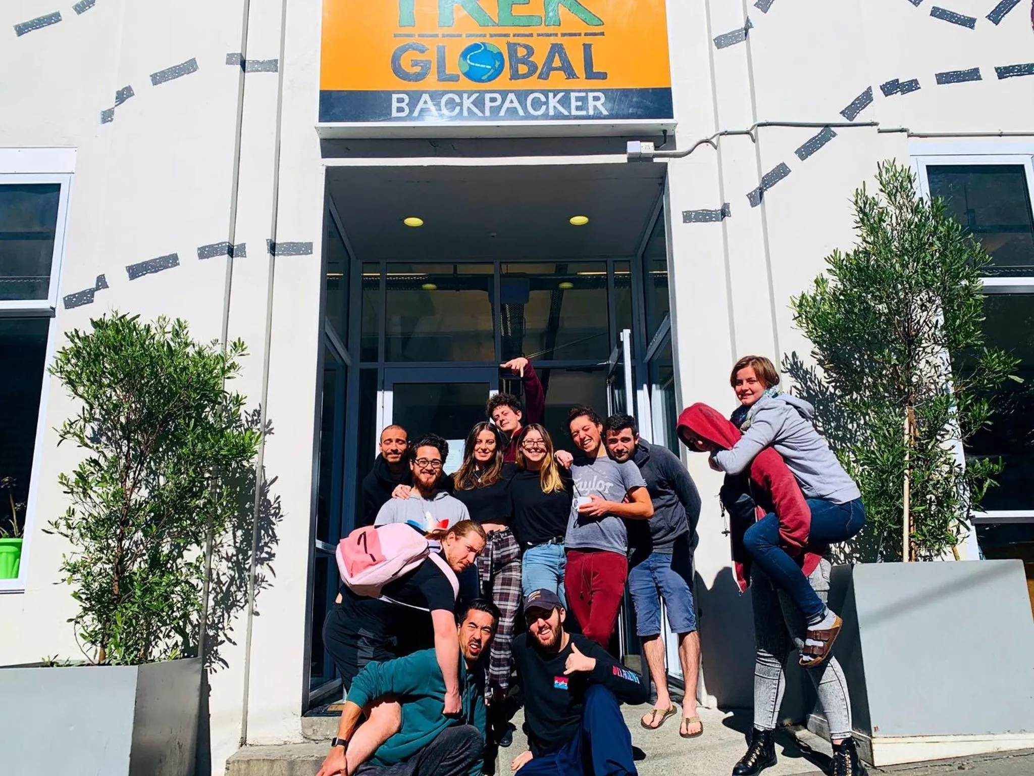 Facade/entrance in Trek Global Backpackers