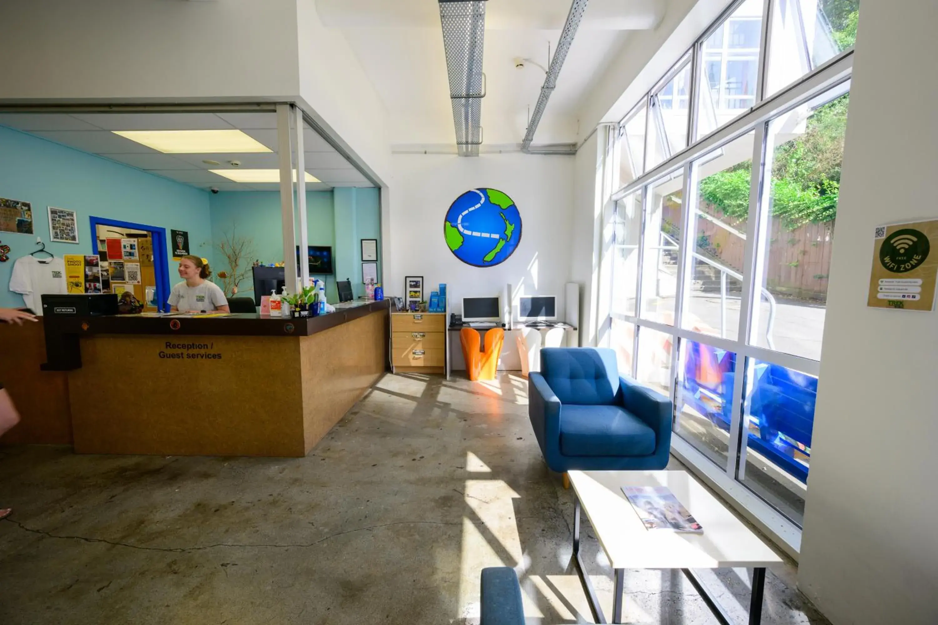 Lobby or reception in Trek Global Backpackers Lobby or reception in Trek Global Backpackers