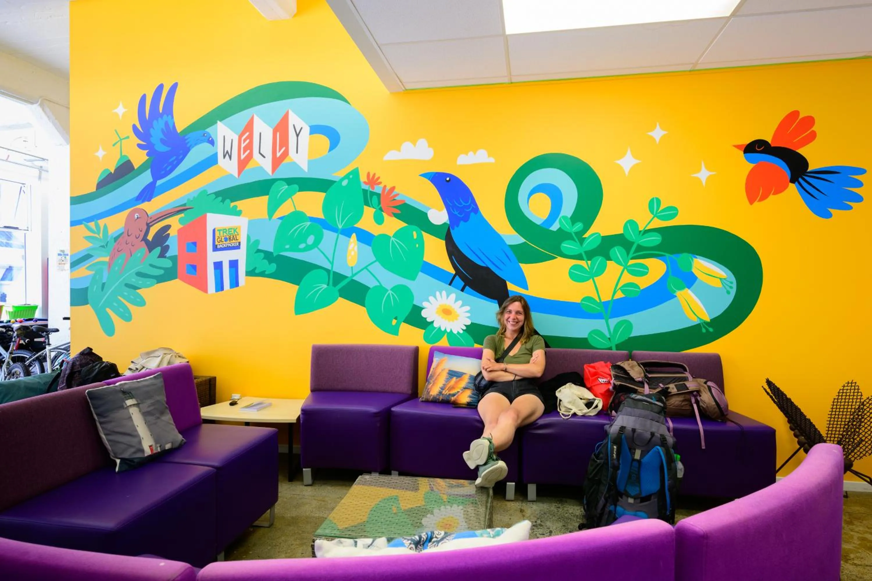 Lobby or reception in Trek Global Backpackers