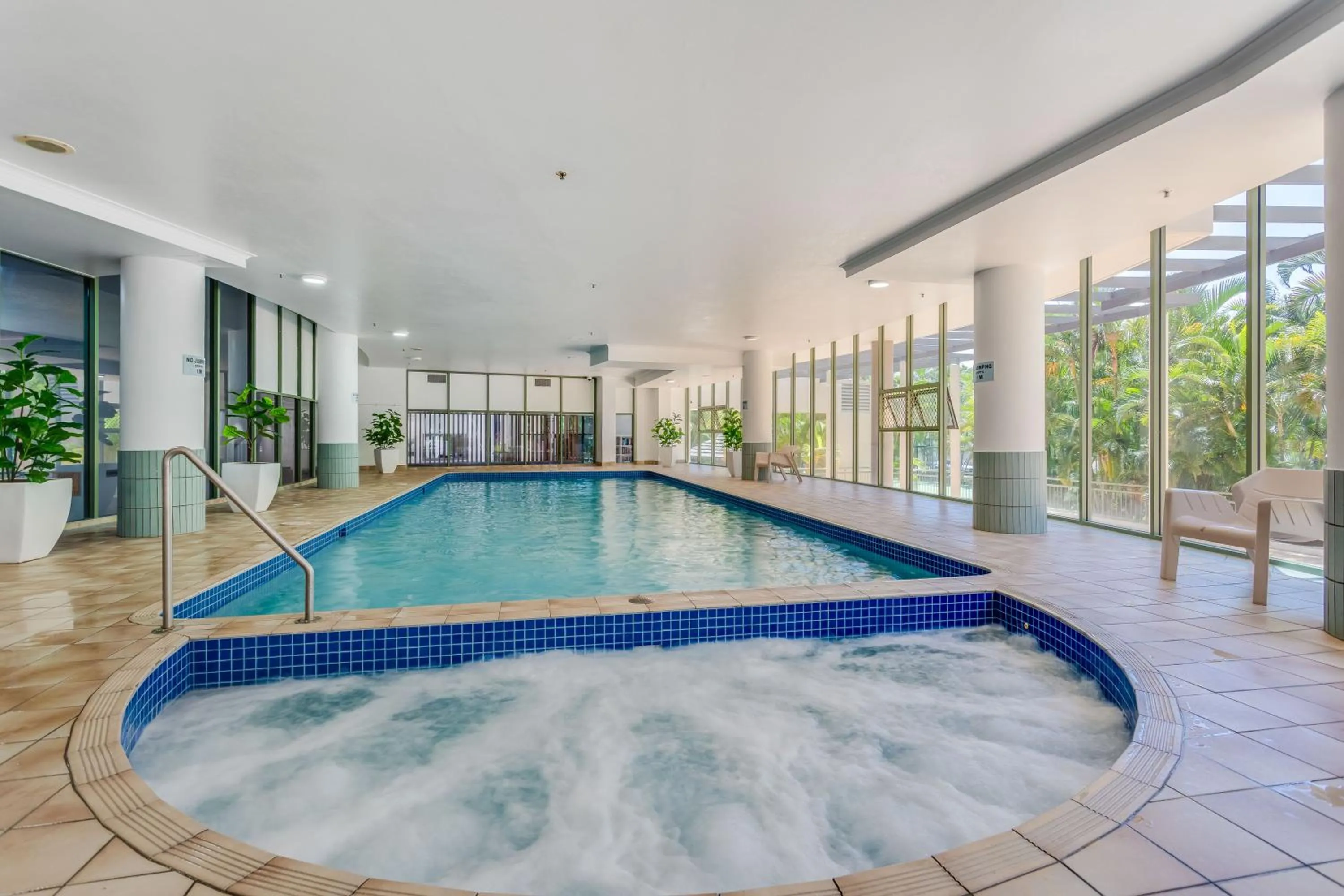 Pool view in The Meriton Apartments on Main Beach