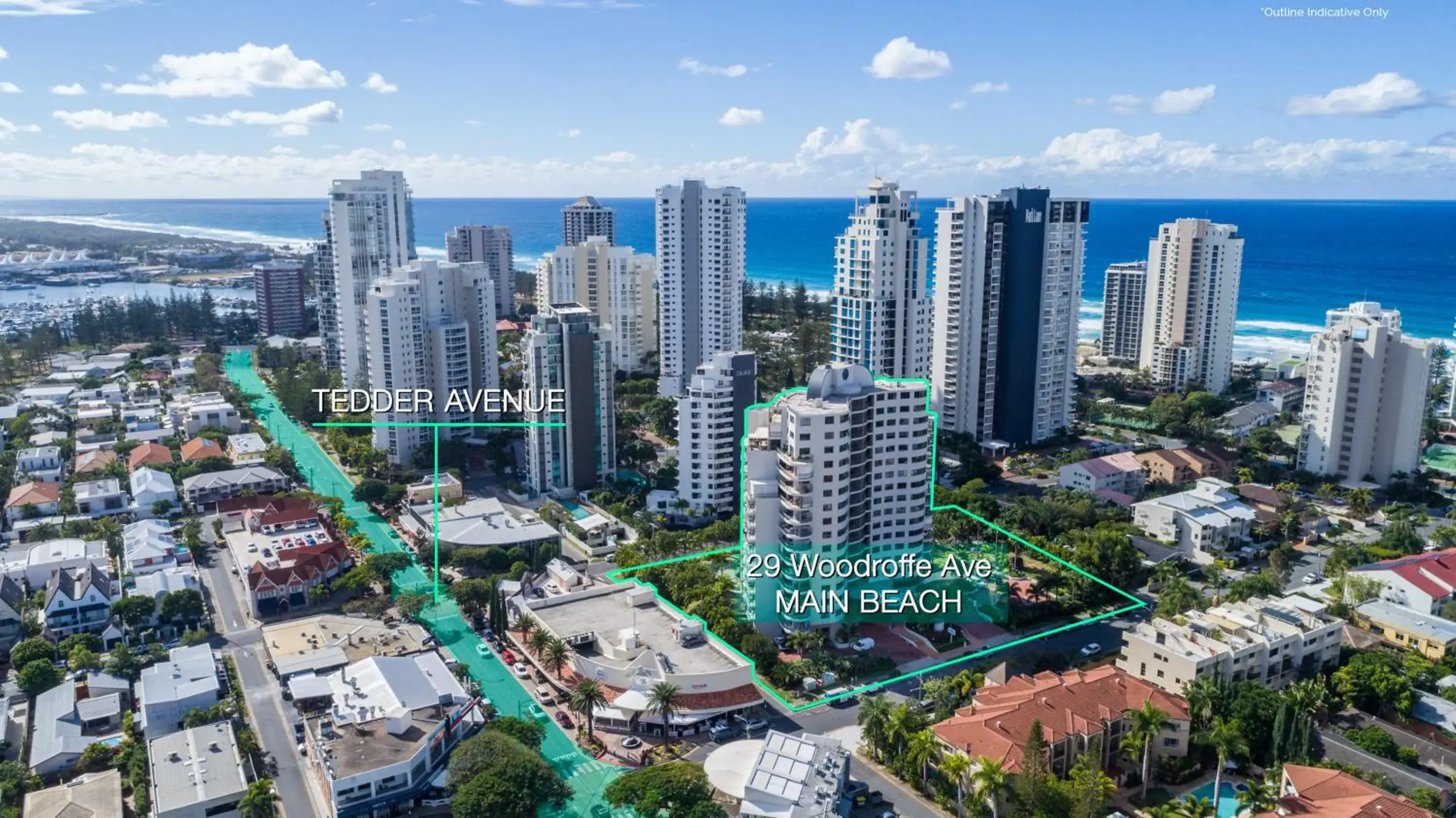 Property building in The Meriton Apartments on Main Beach Property building in The Meriton Apartments on Main Beach