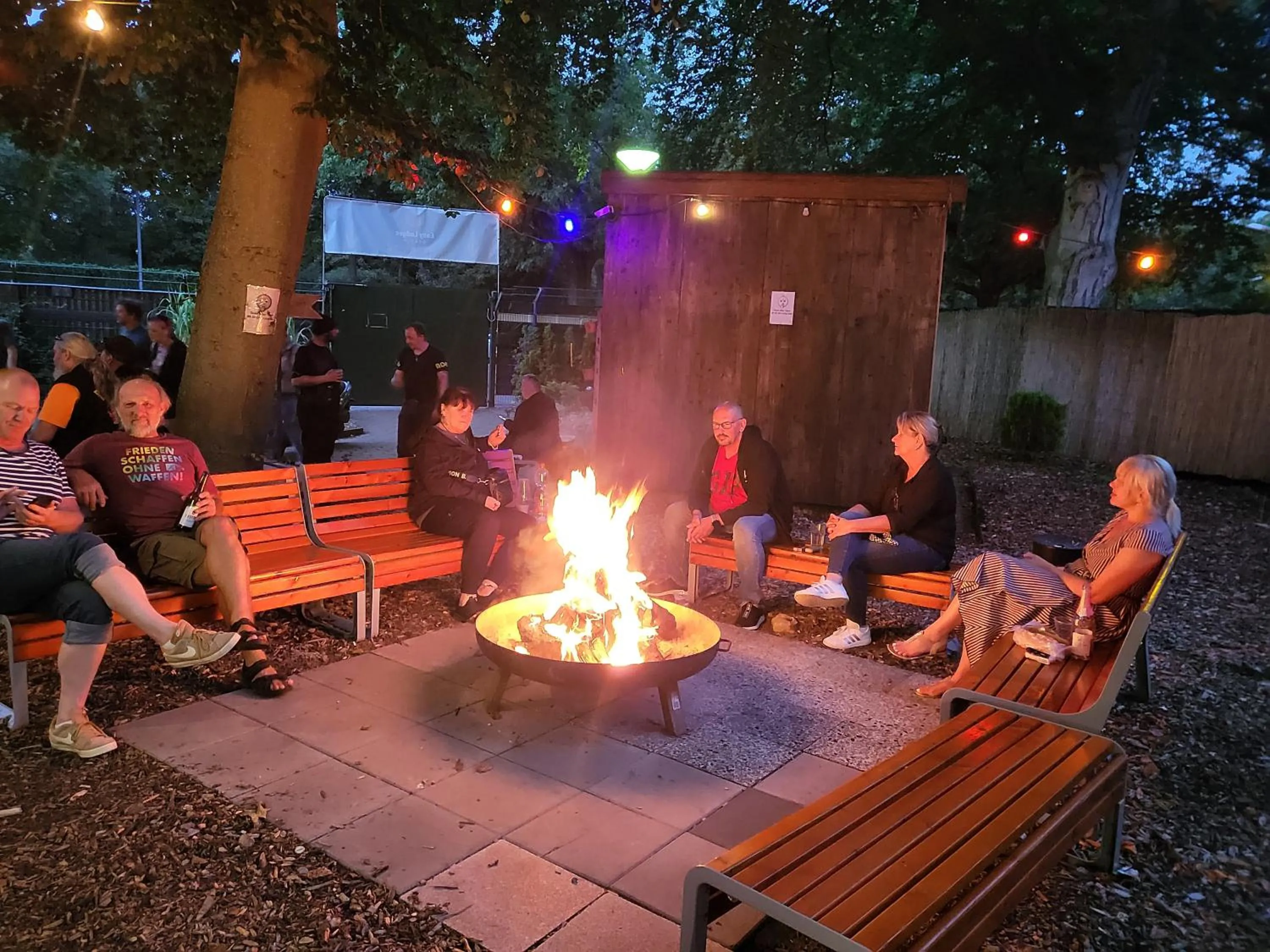 fireplace in EASY Lodges Berlin