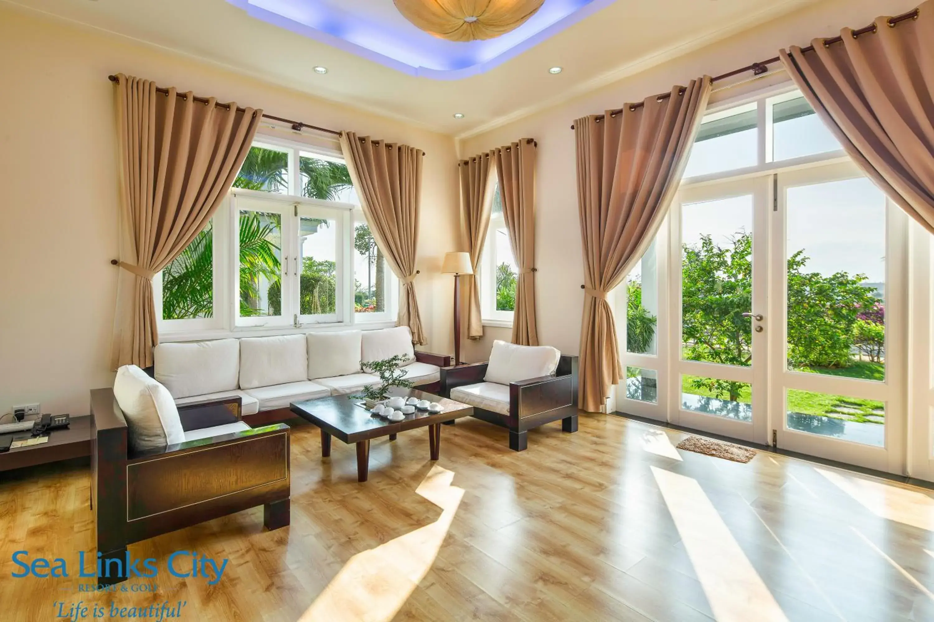 Living room in Sea Links Beach Villa Living room in Sea Links Beach Villa