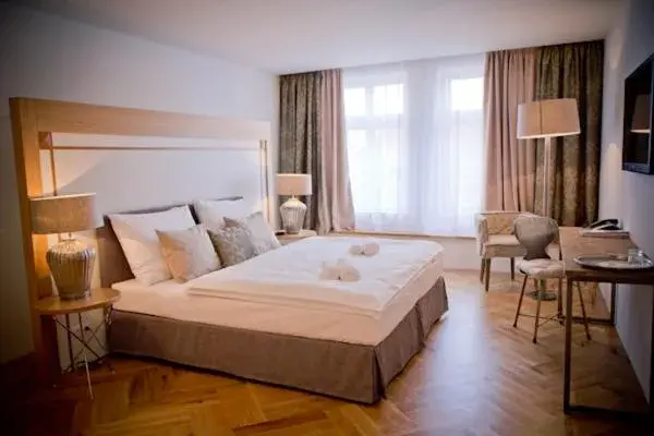 Bed in Jungmann Hotel