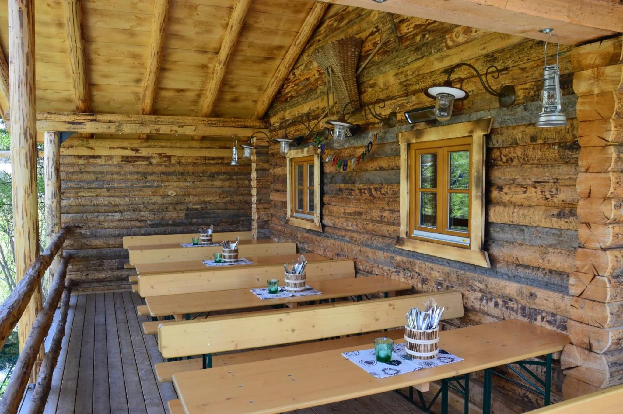 Patio in Alpinhotel Monte Superior - Silvretta Card Premium Betrieb