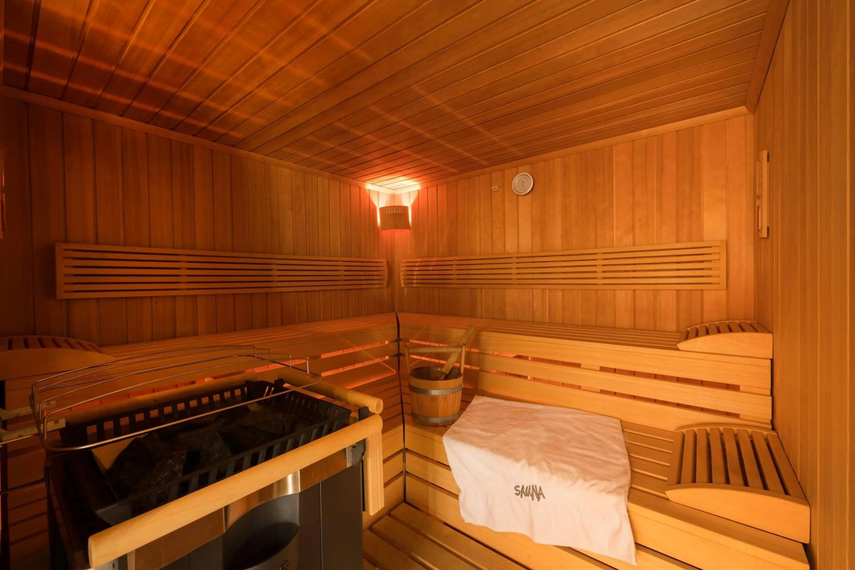 Sauna in Alpinhotel Monte Superior - Silvretta Card Premium Betrieb