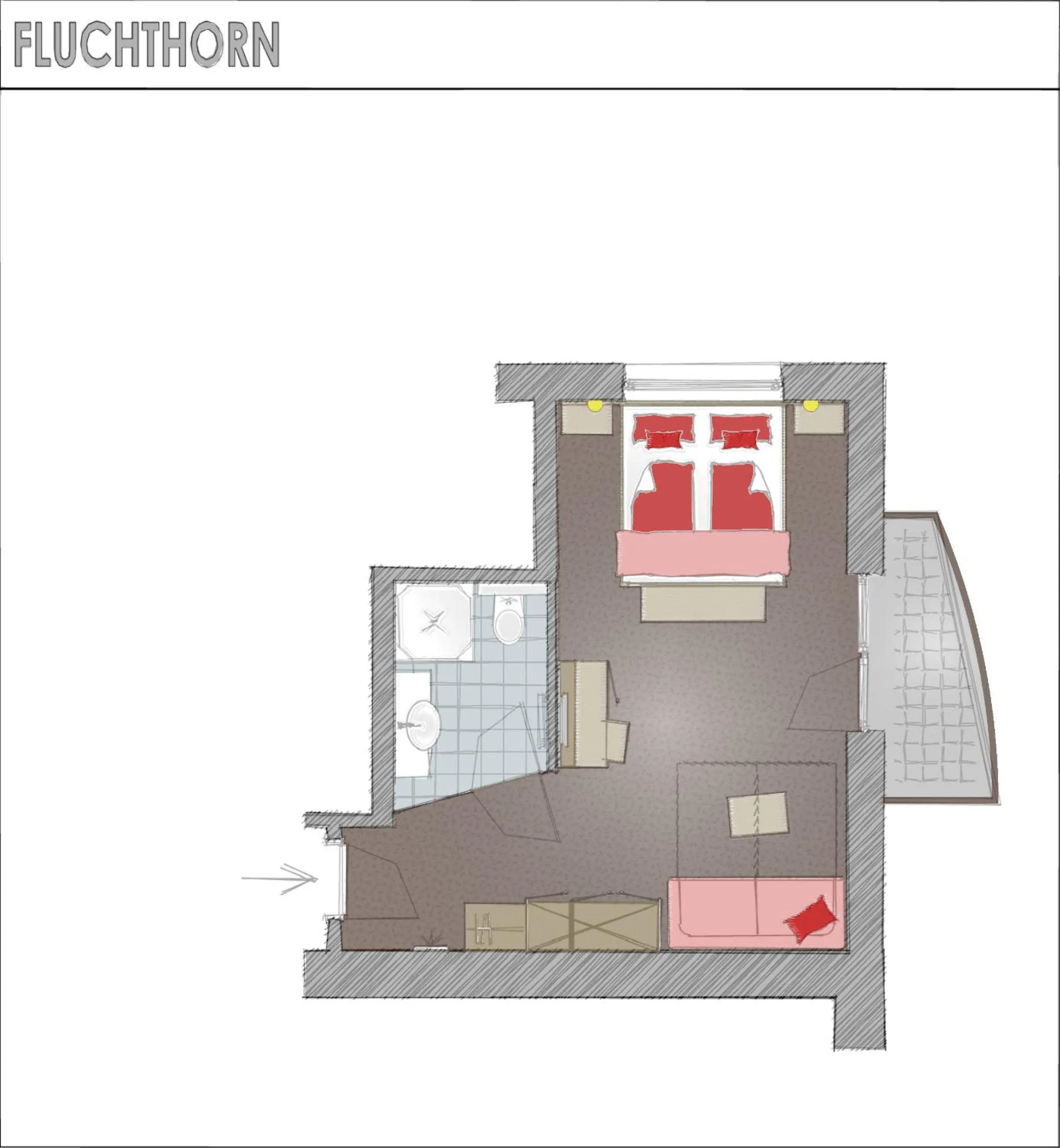 Floor plan in Alpinhotel Monte Superior - Silvretta Card Premium Betrieb