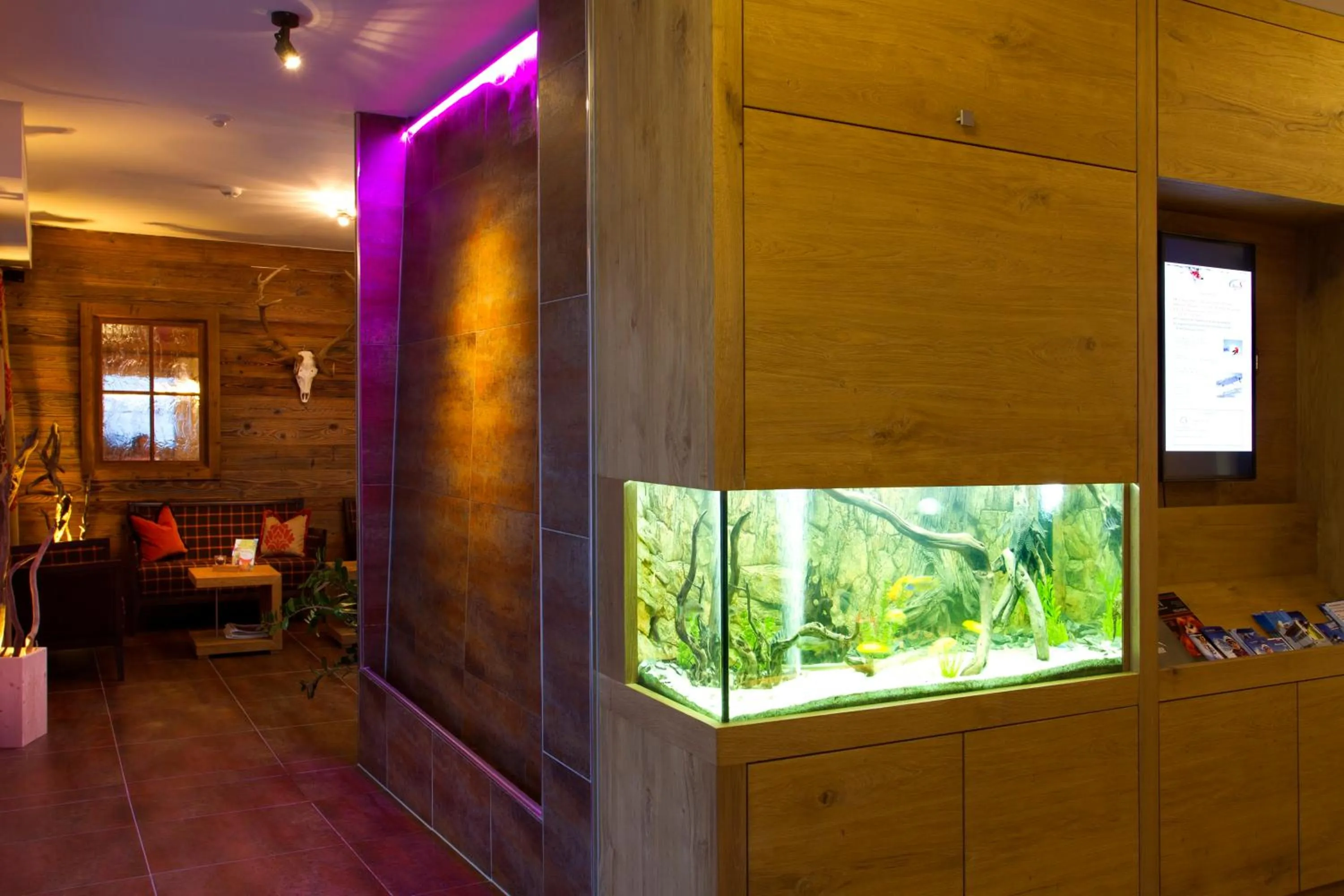 Lobby or reception in Alpinhotel Monte Superior - Silvretta Card Premium Betrieb