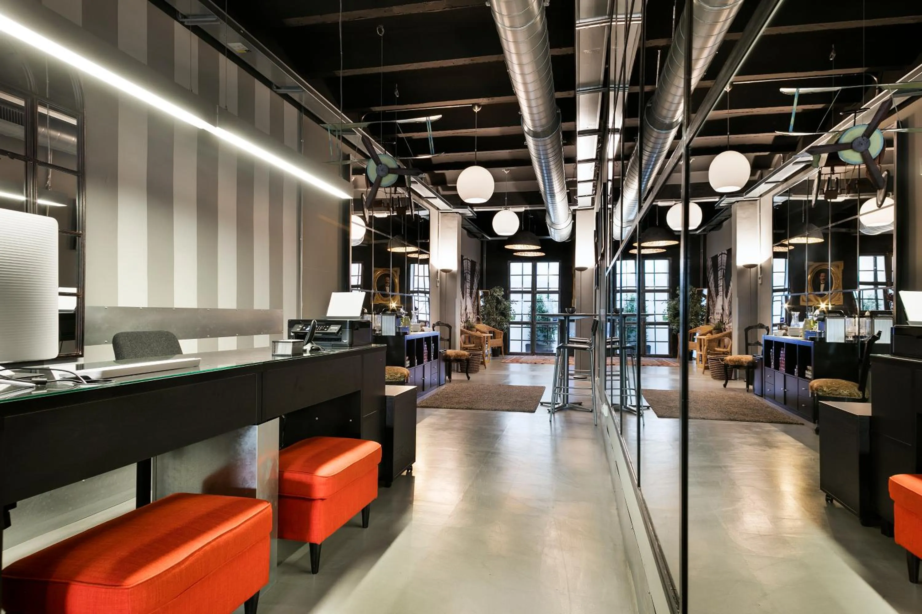 Lobby or reception in Fira Apartments by gaiarooms