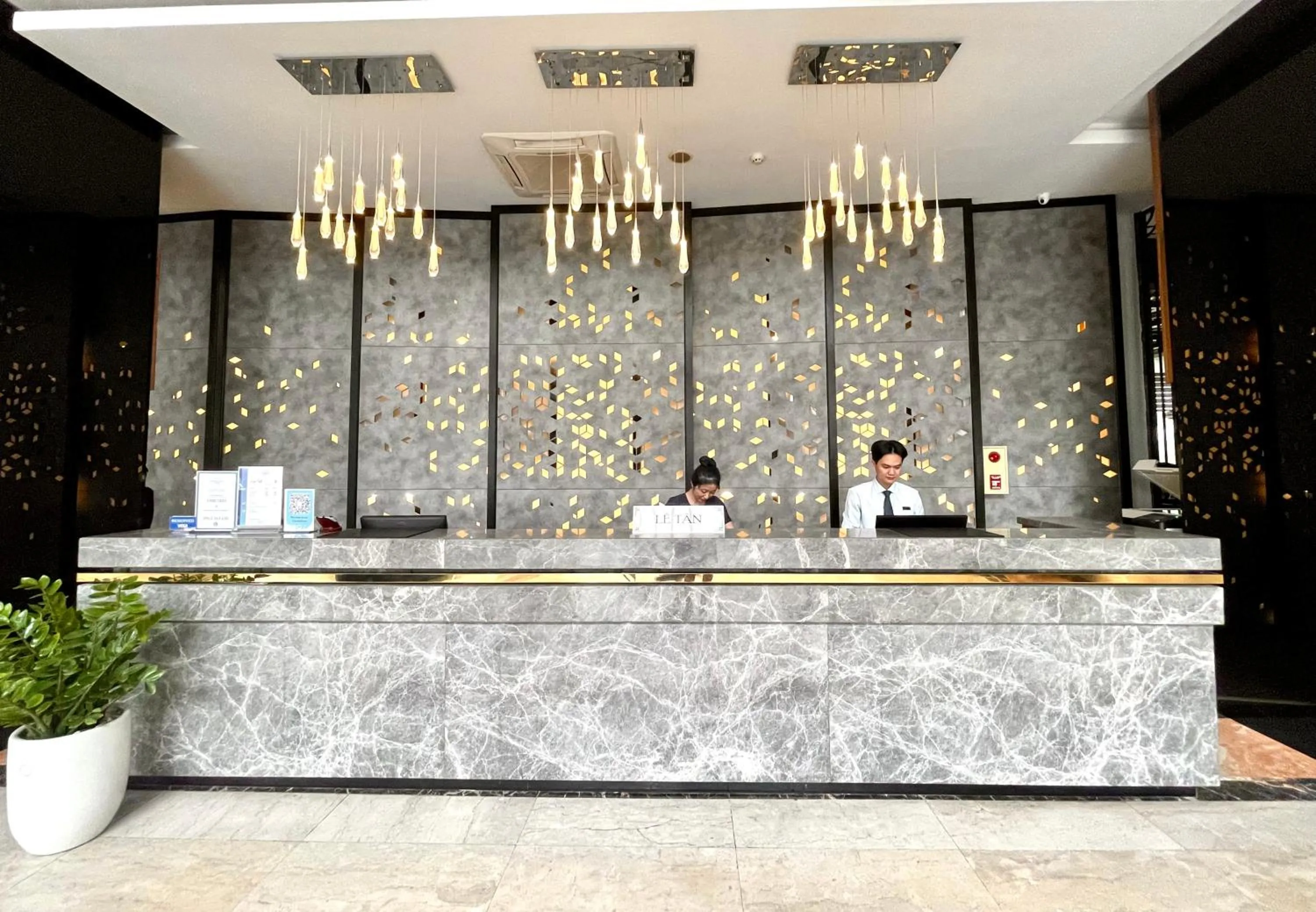 Lobby or reception in Muong Thanh Grand Xa La Hotel