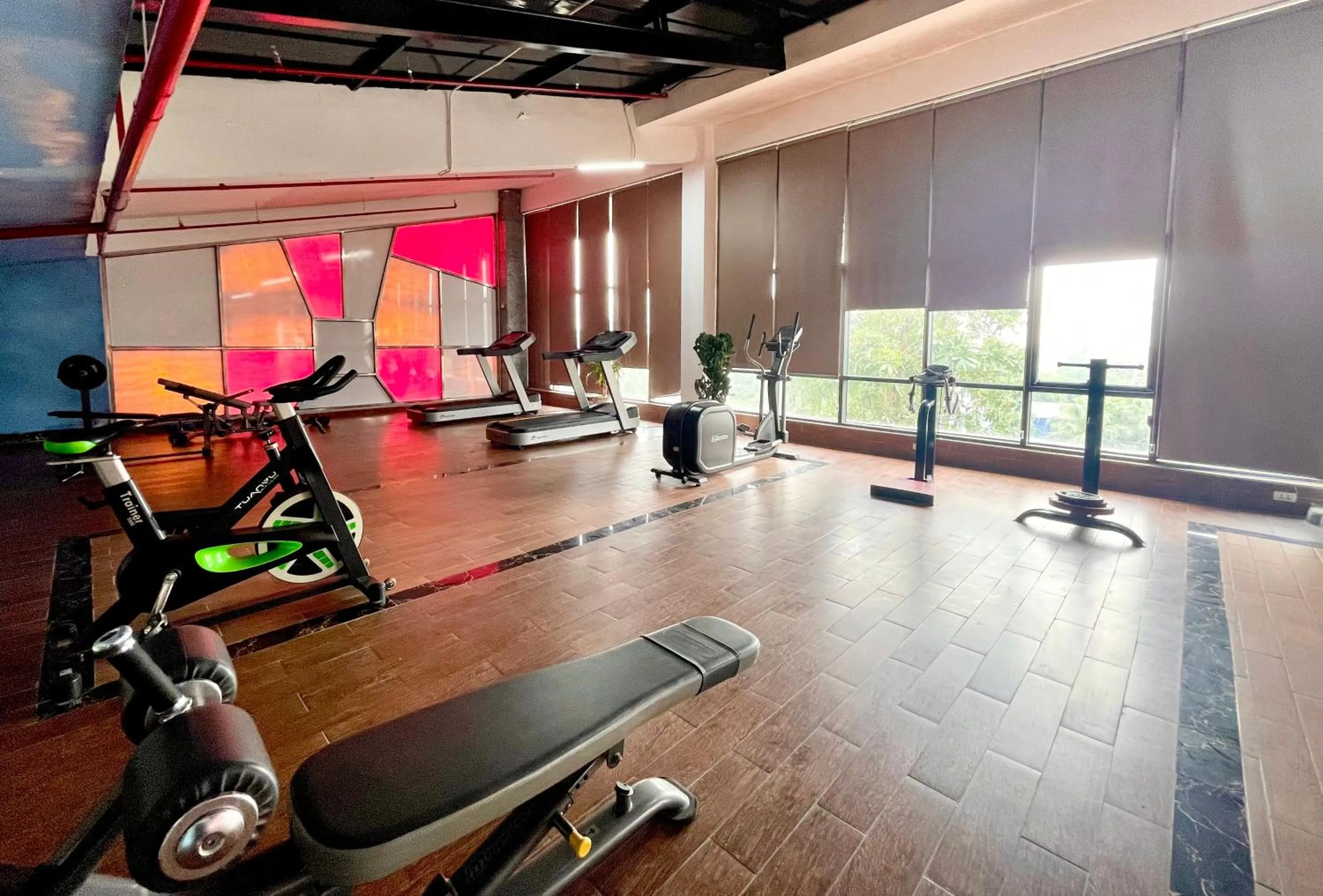 Fitness centre/facilities in Muong Thanh Grand Xa La Hotel