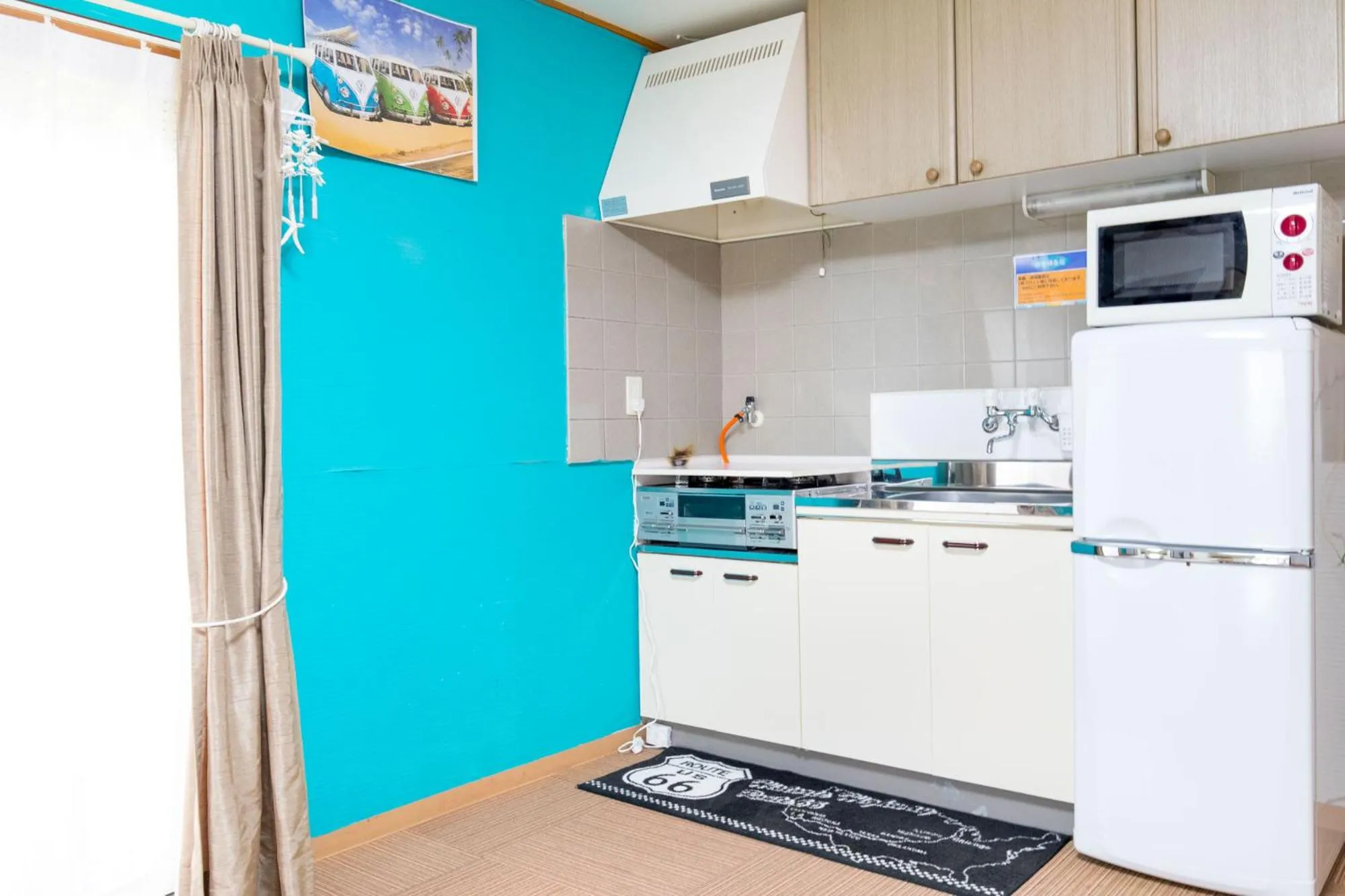 Kitchen or kitchenette in Seaside Pension Petit Shirahama