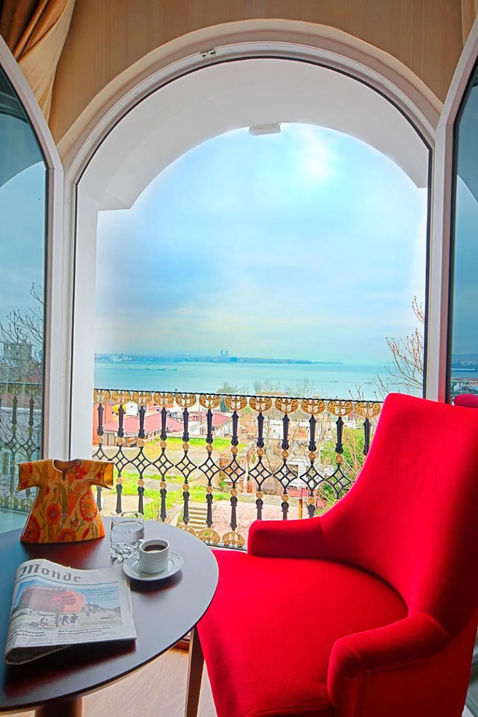 Seating area in The Magnaura Palace Hotel