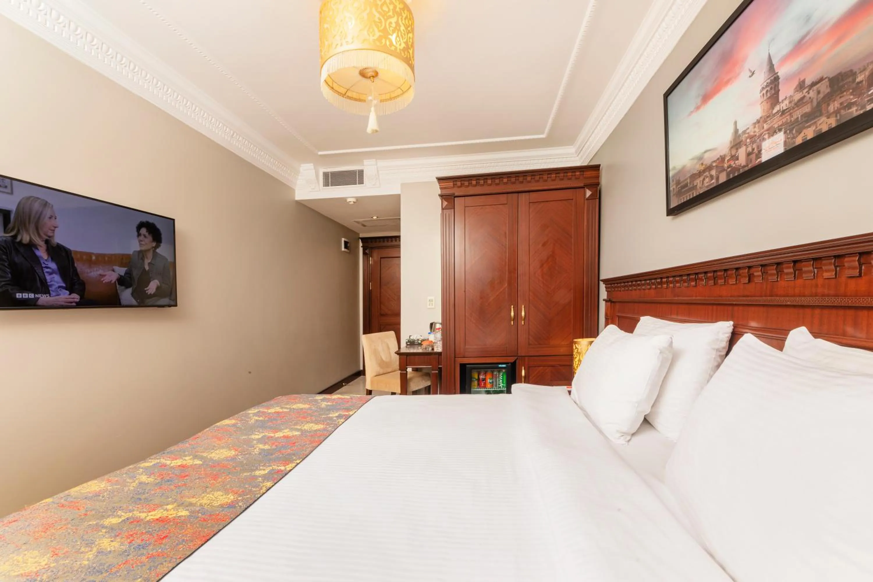 Bed in The Magnaura Palace Hotel