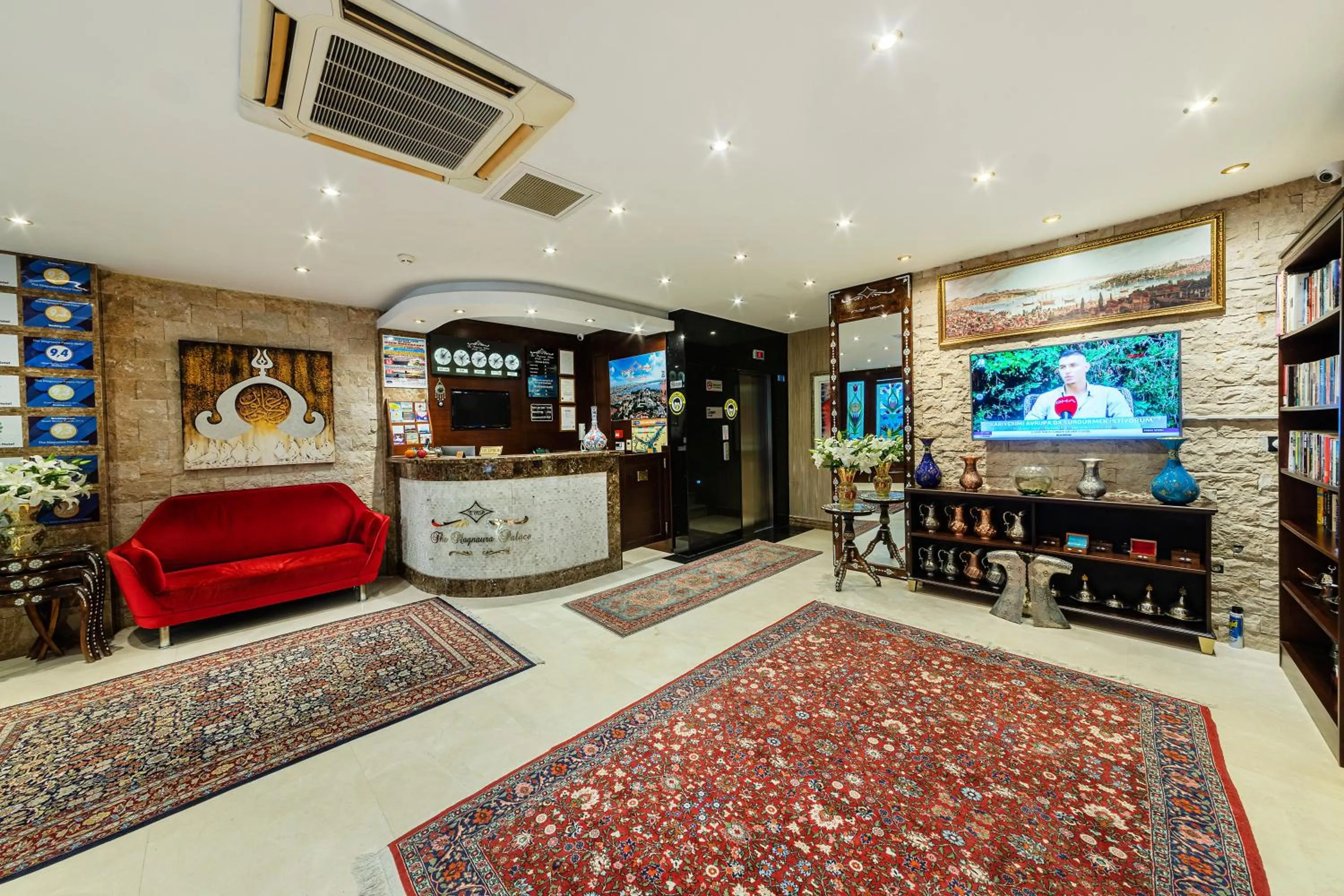 Lobby or reception in The Magnaura Palace Hotel