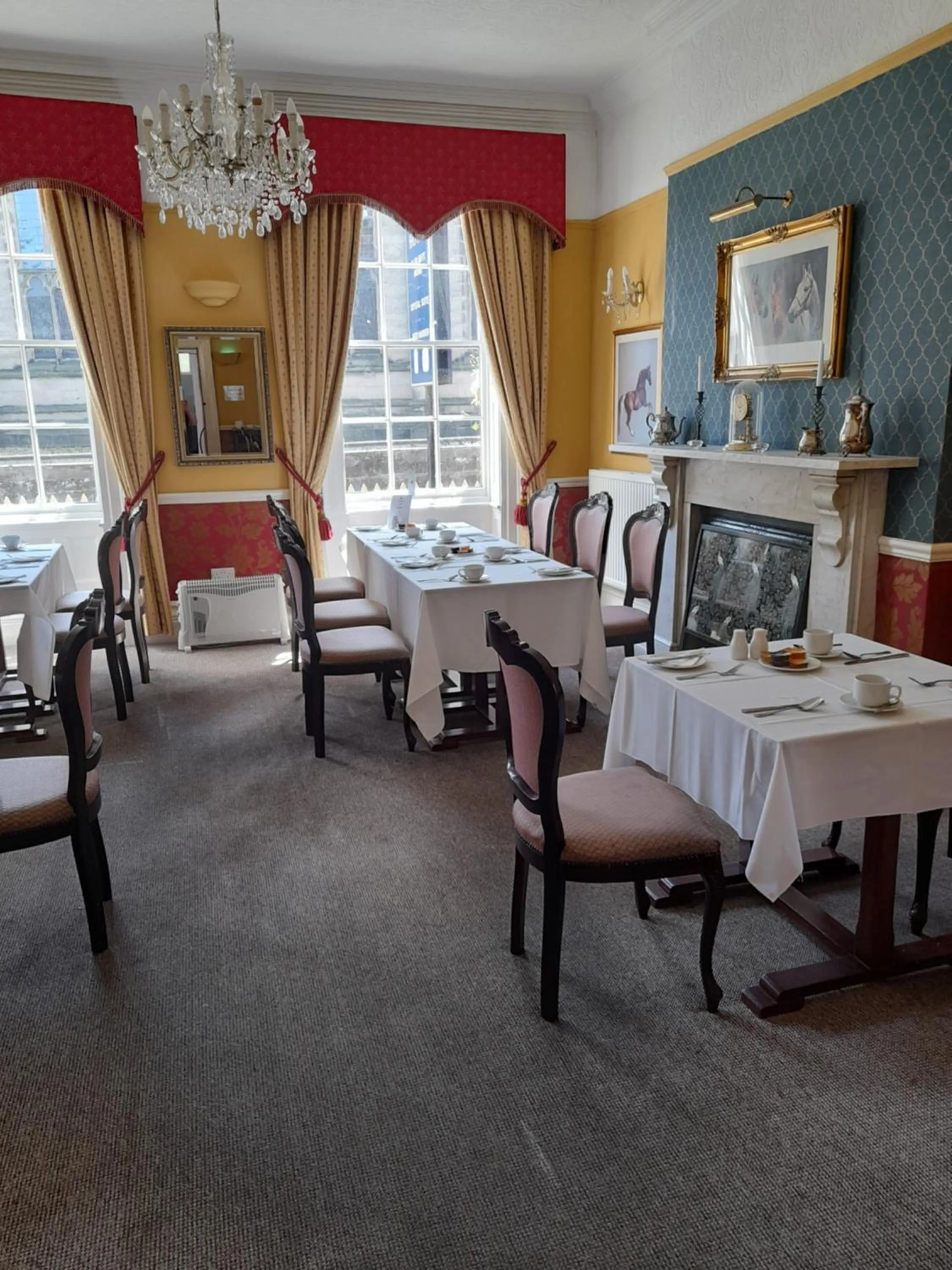 Dining area in The Bank House Hotel
