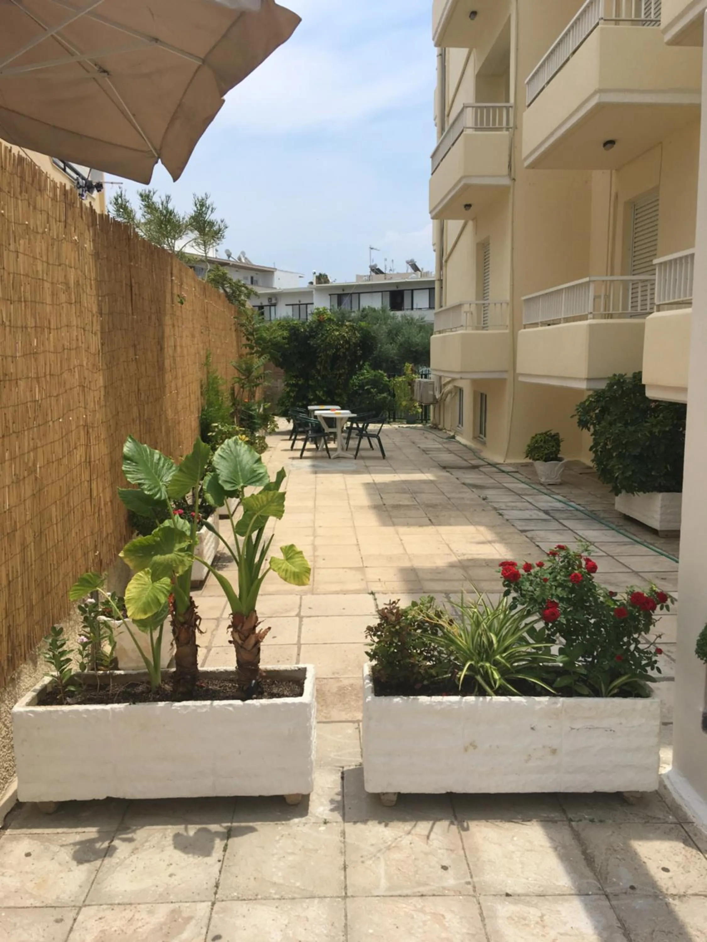 Patio in Manias Apartments