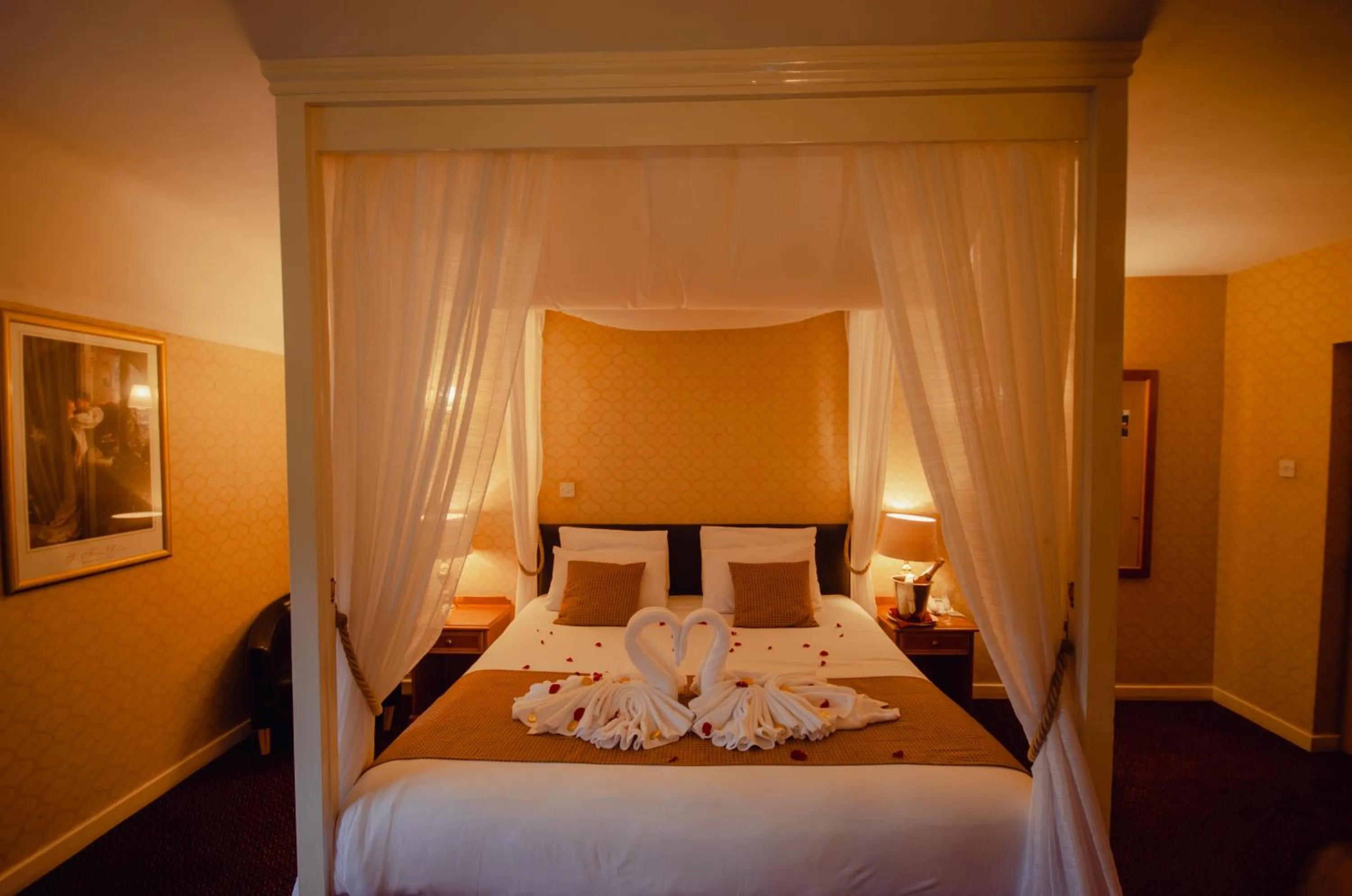 Bed in Howfield Manor Hotel