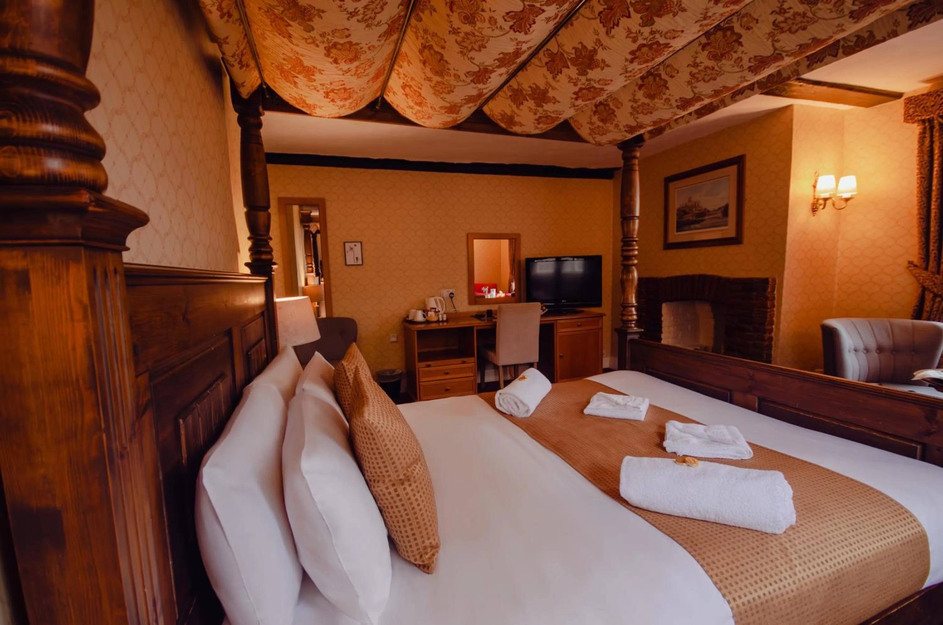 Bed in Howfield Manor Hotel