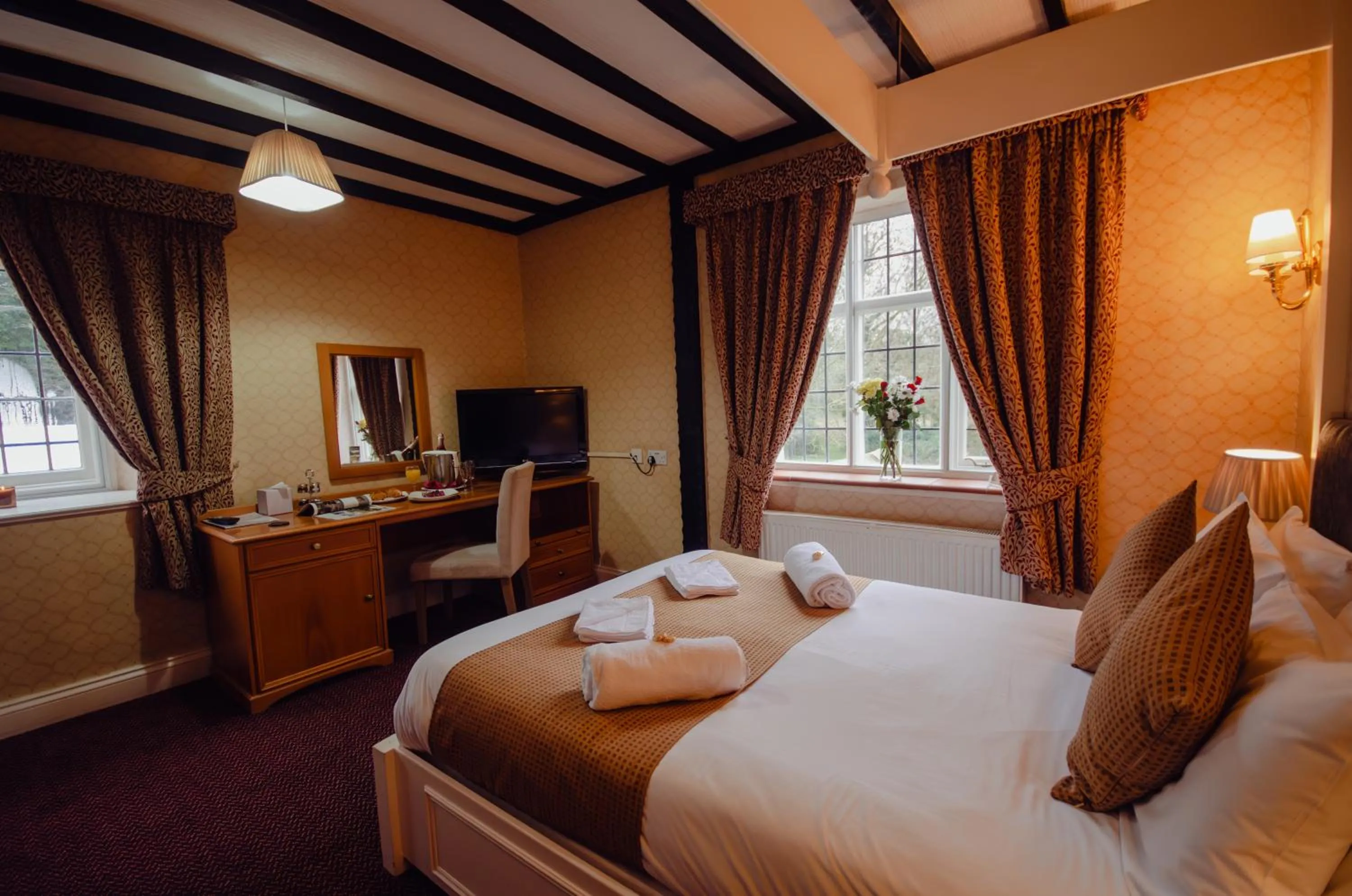 Bed in Howfield Manor Hotel