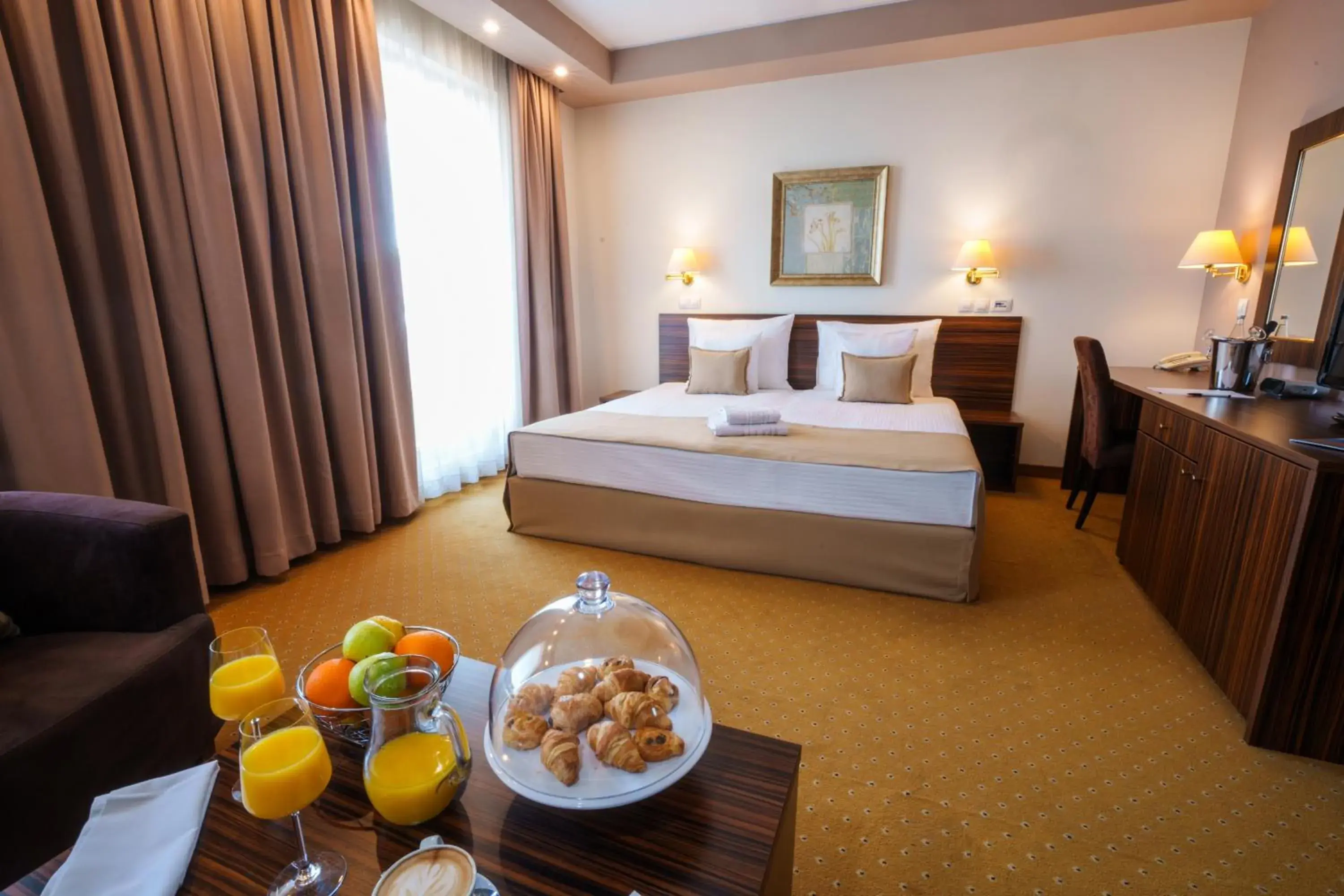 Deluxe Double Room with Balcony - single occupancy in Hotel Monogram Park Deluxe Double Room with Balcony - single occupancy in Hotel Monogram Park