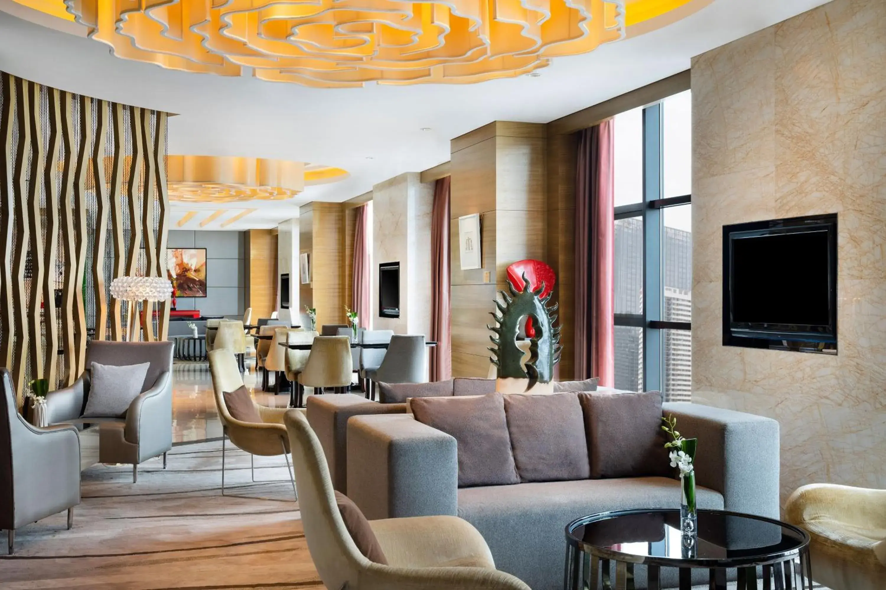 Lounge or bar in Le Méridien Qingdao l Instagrammable l CBD Lounge or bar in Le Méridien Qingdao l Instagrammable l CBD