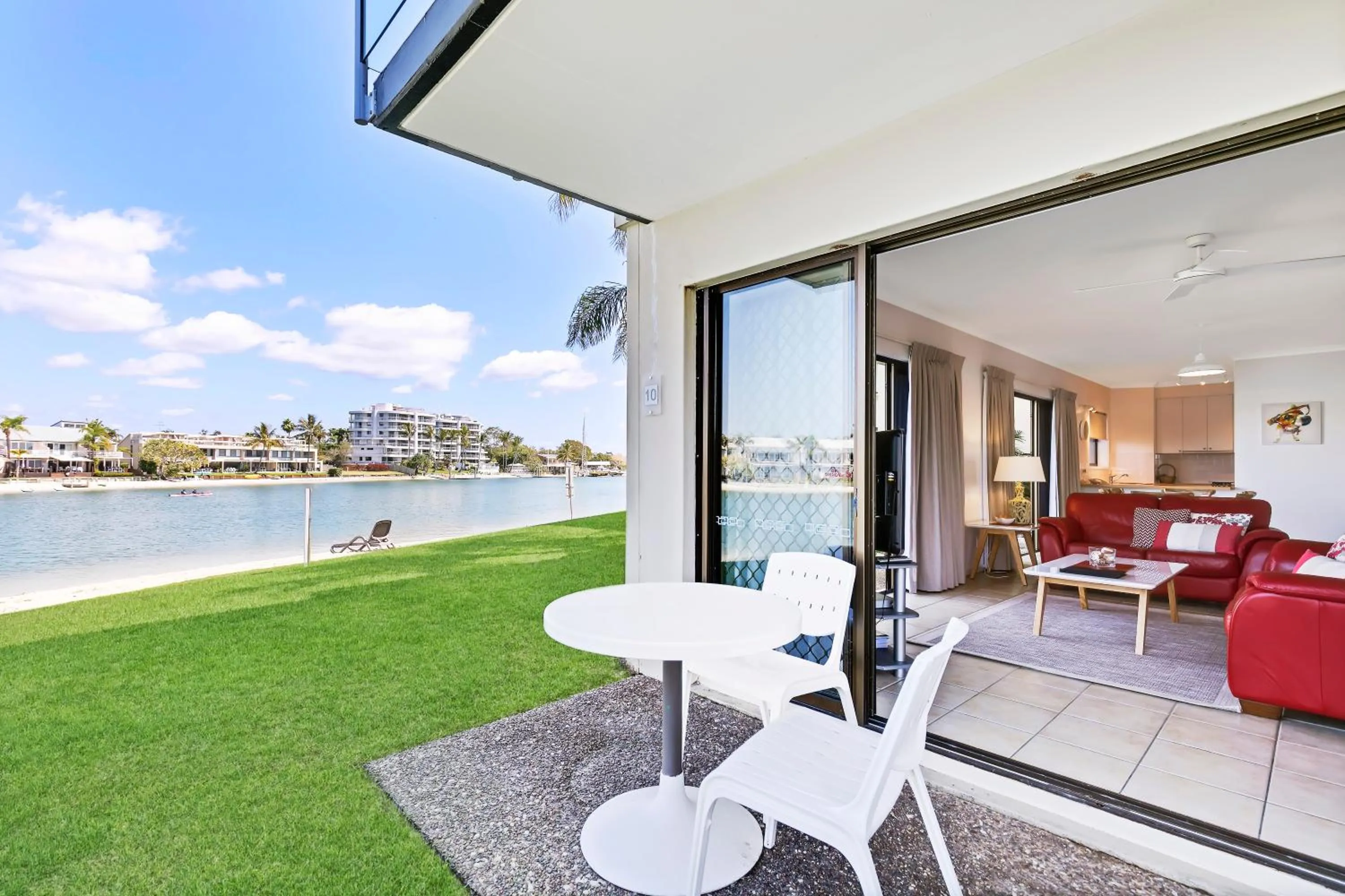 Patio in Culgoa Point Beach Resort