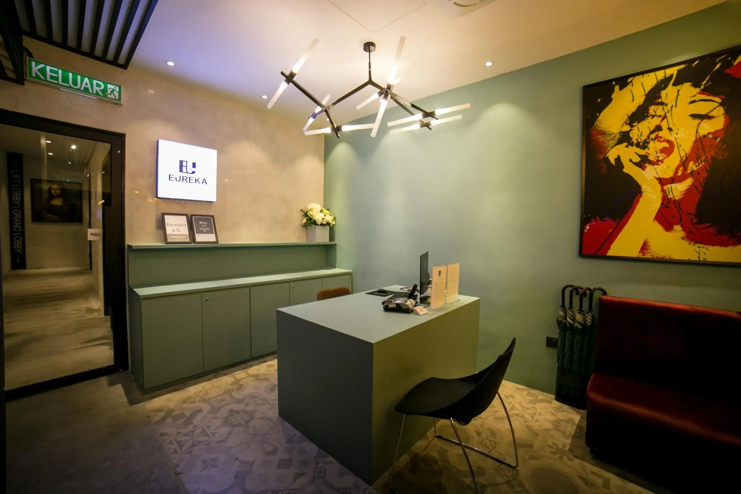 Lobby or reception in Eureka Hotel Penang Lobby or reception in Eureka Hotel Penang