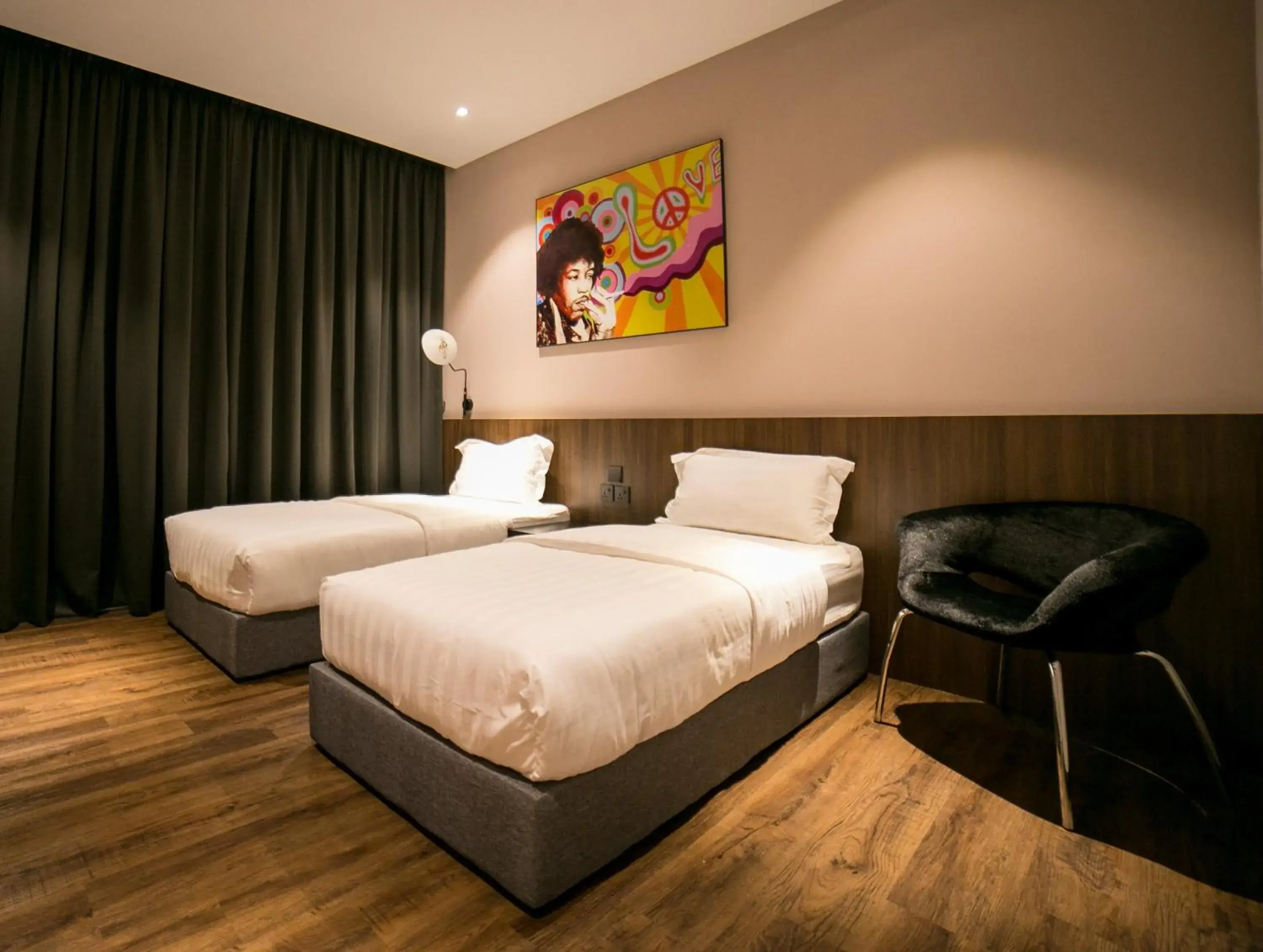 Photo of the whole room, Bed in Eureka Hotel Penang Photo of the whole room, Bed in Eureka Hotel Penang