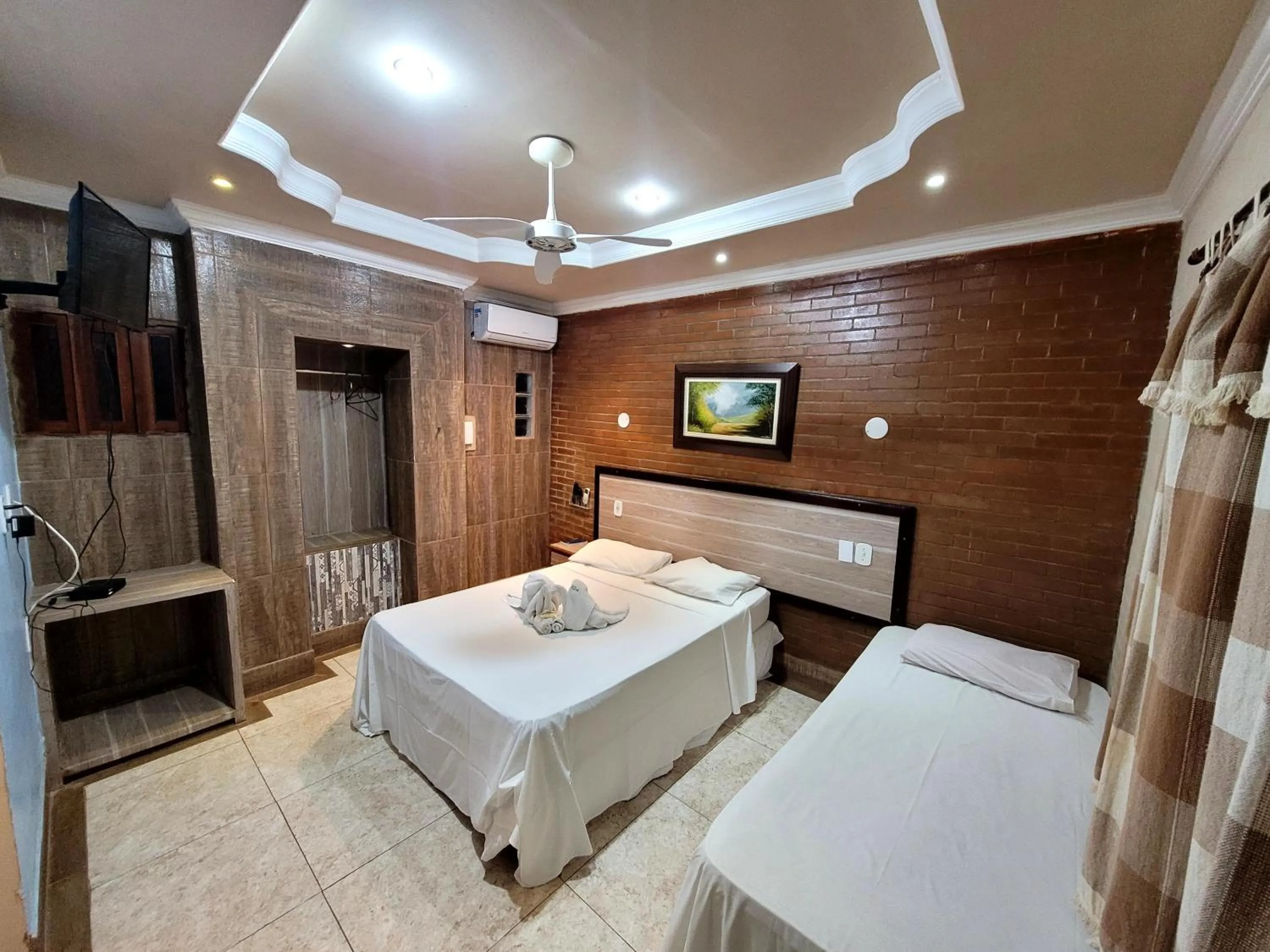 Bed in Pousada Porto dos Corais