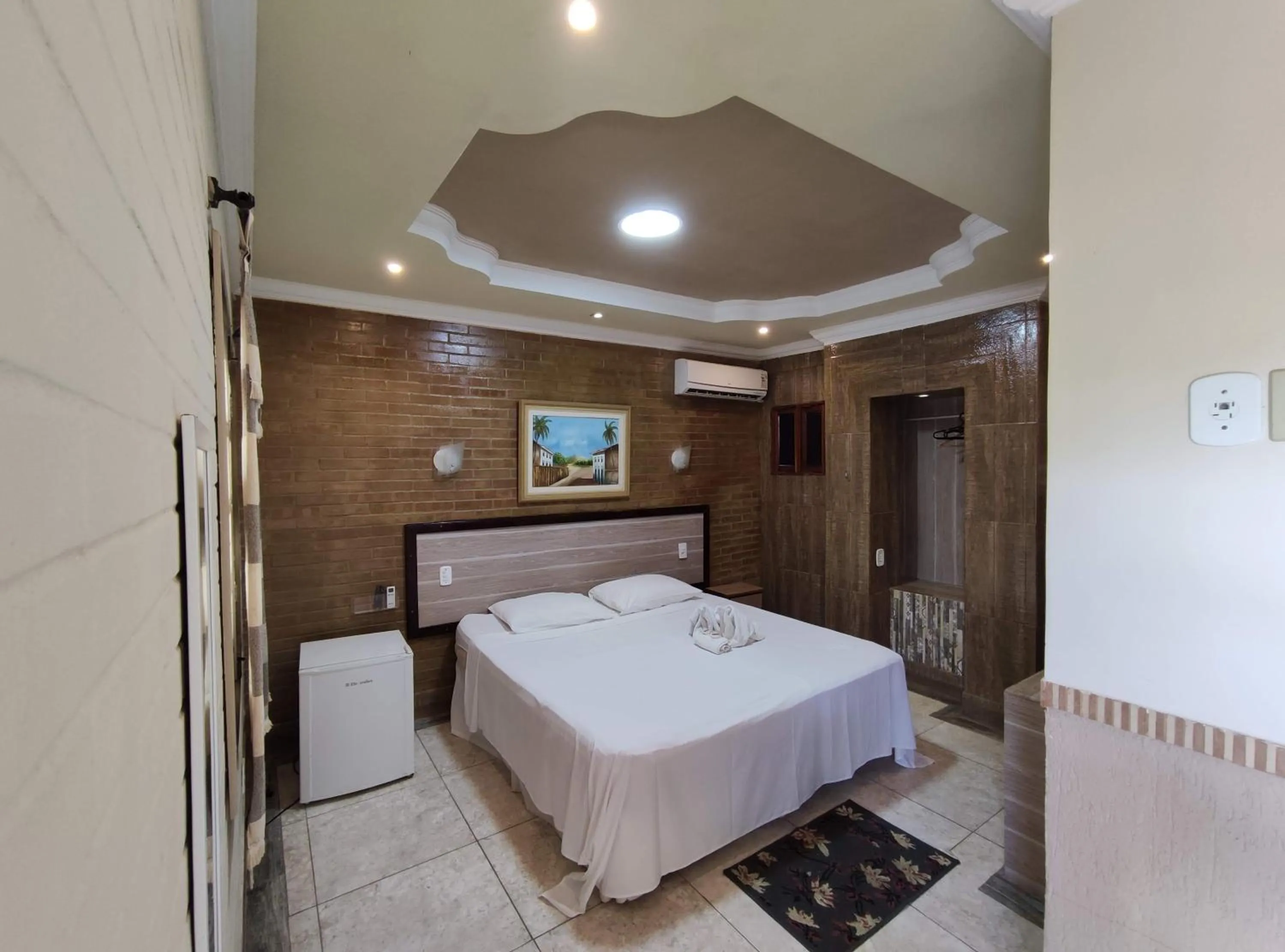 Bed in Pousada Porto dos Corais