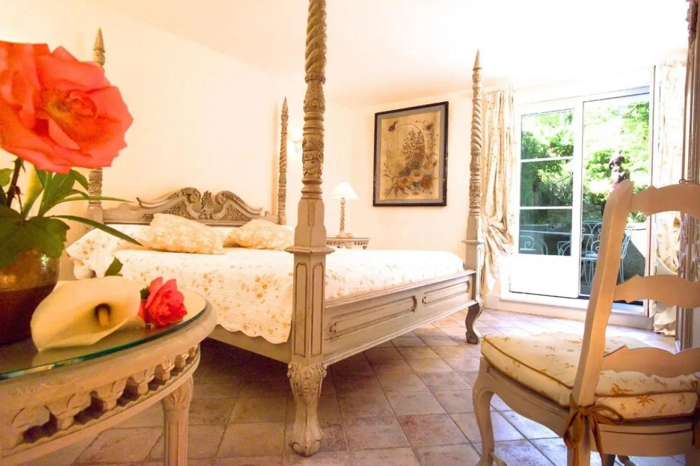 Bedroom, Bed in Hôtel Château de Cavanac