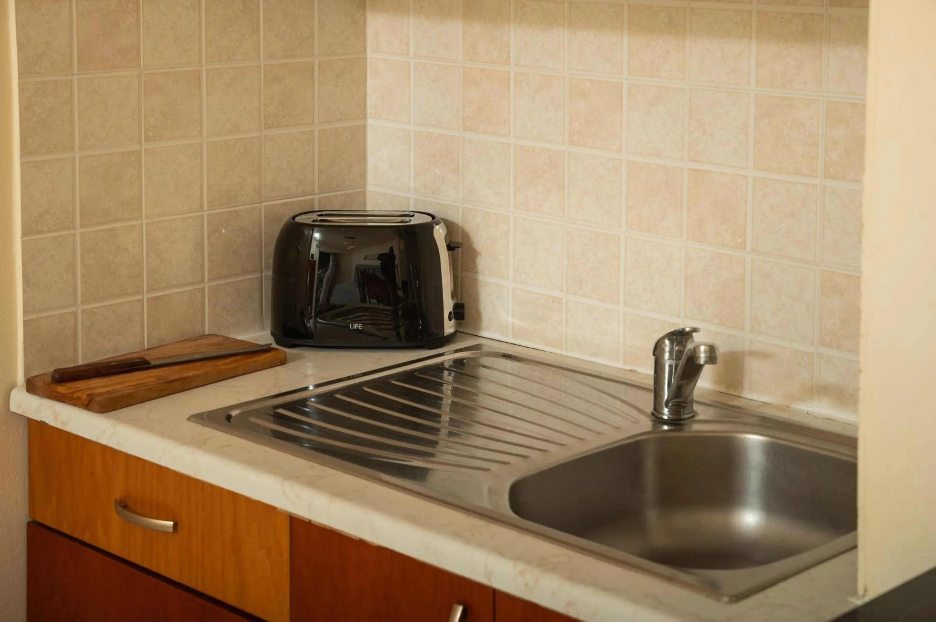 Kitchen or kitchenette in Dimitra & Evdokia Hotel
