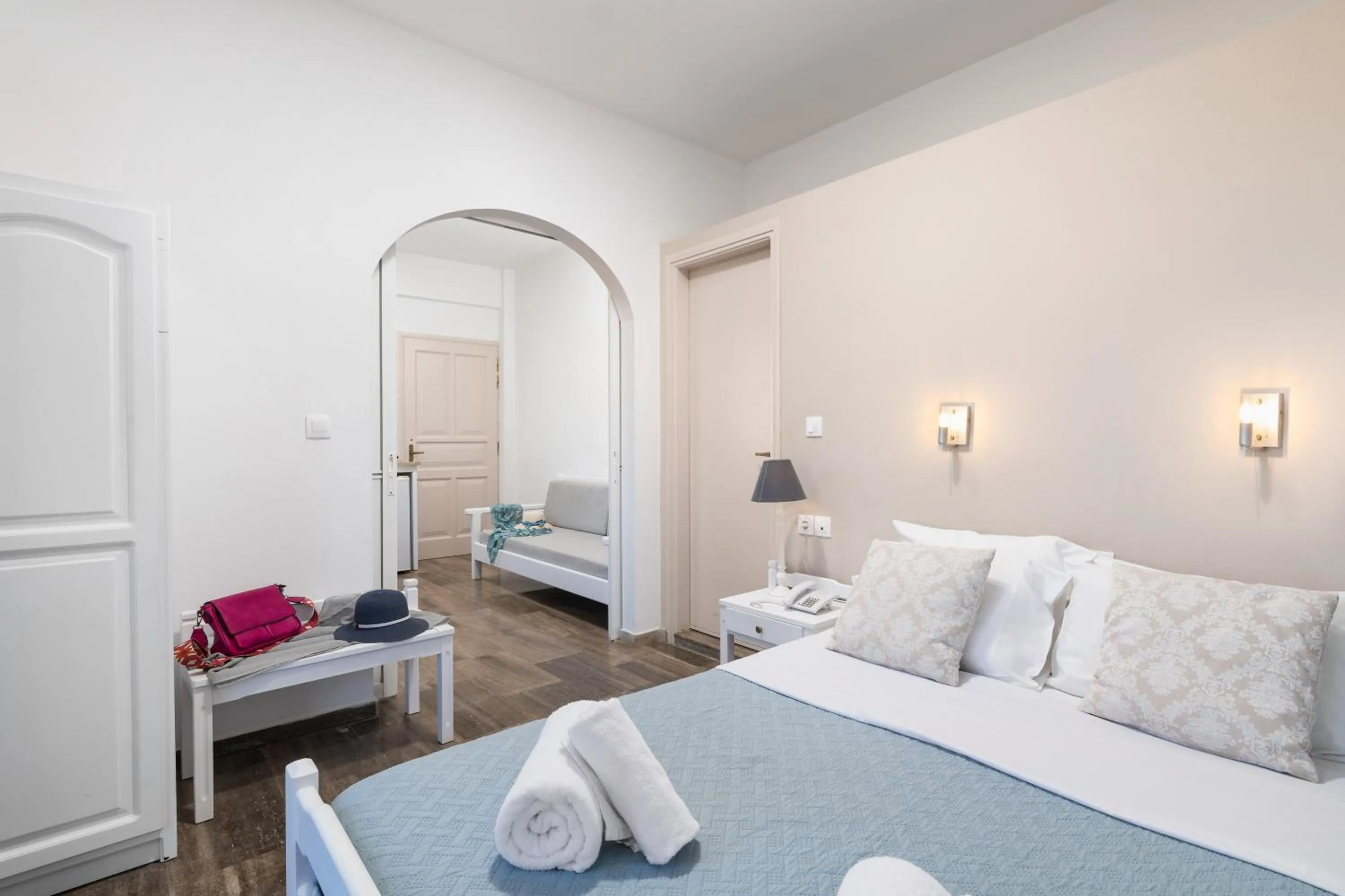 Photo of the whole room, Bed in Dimitra & Evdokia Hotel