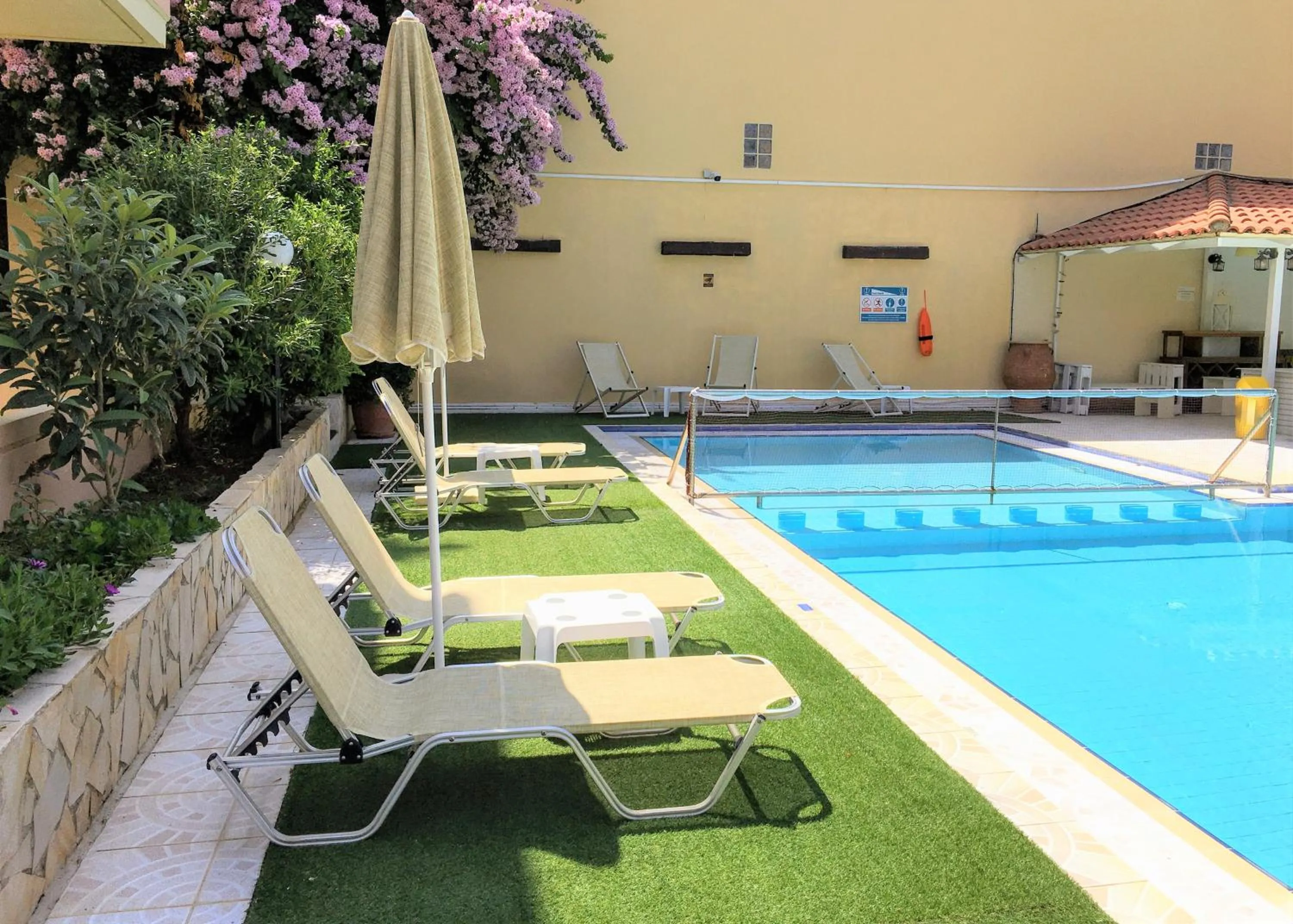 Pool view in Dimitra & Evdokia Hotel