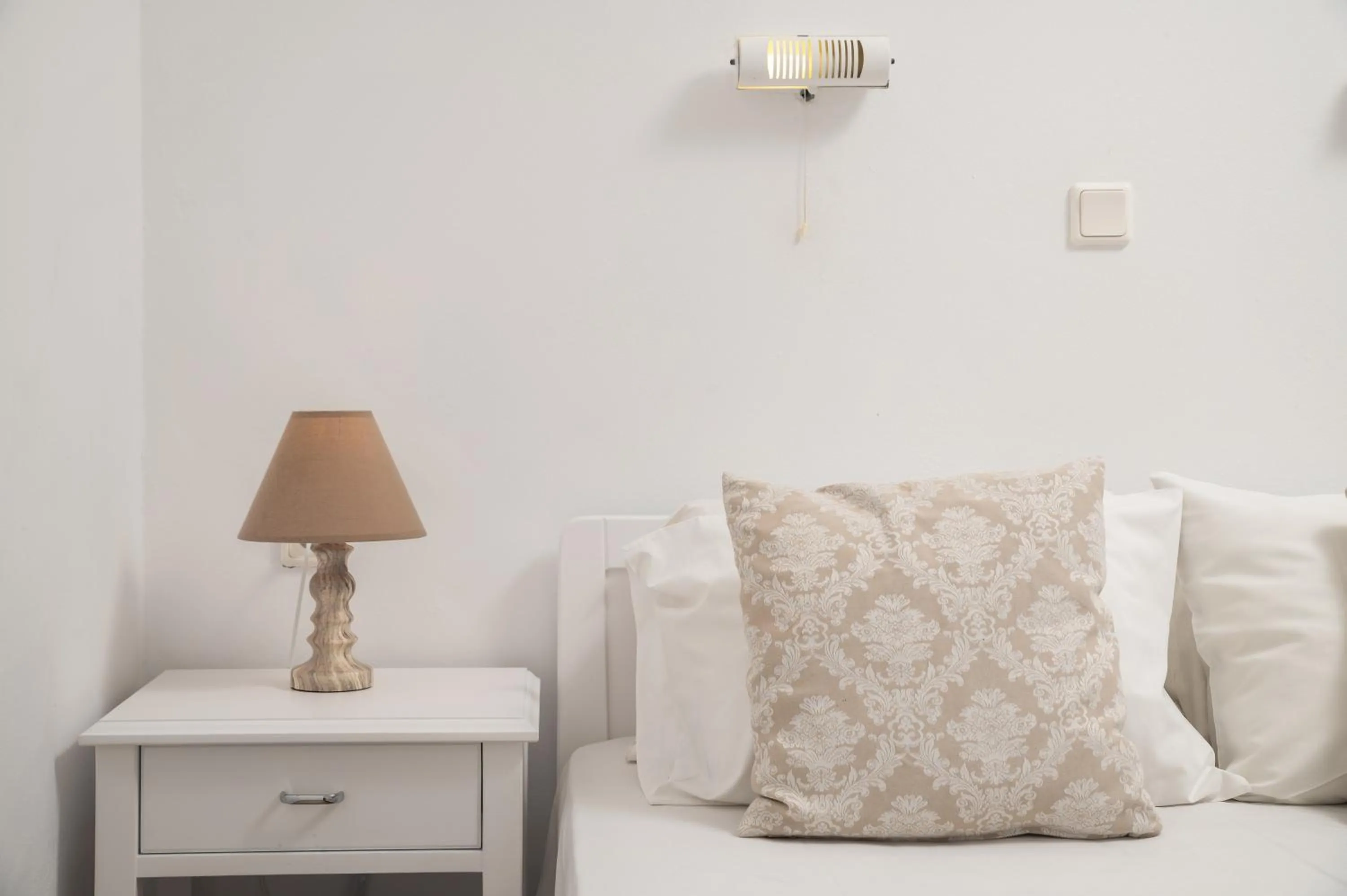 Bed in Dimitra & Evdokia Hotel