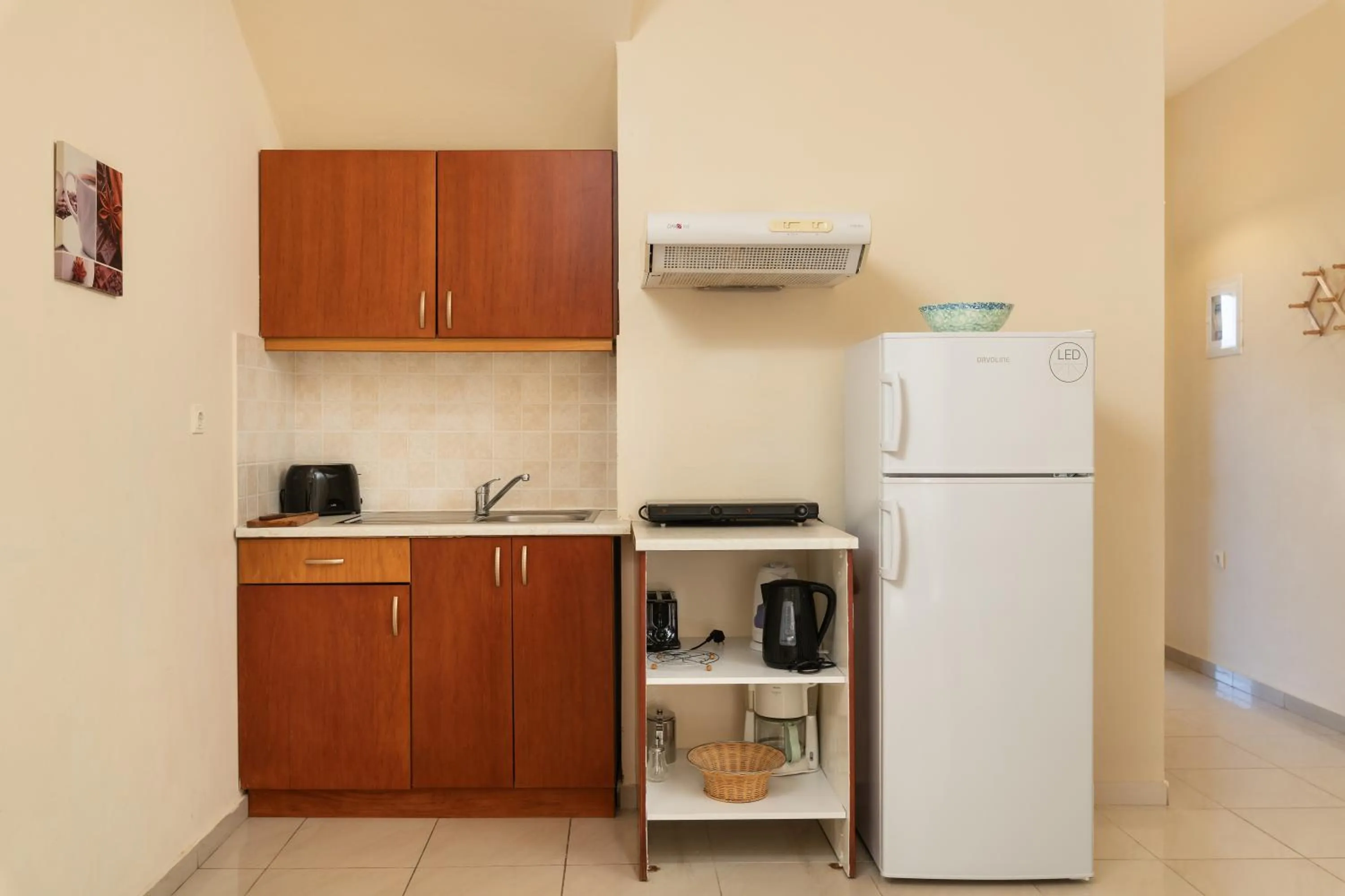 Kitchen or kitchenette in Dimitra & Evdokia Hotel