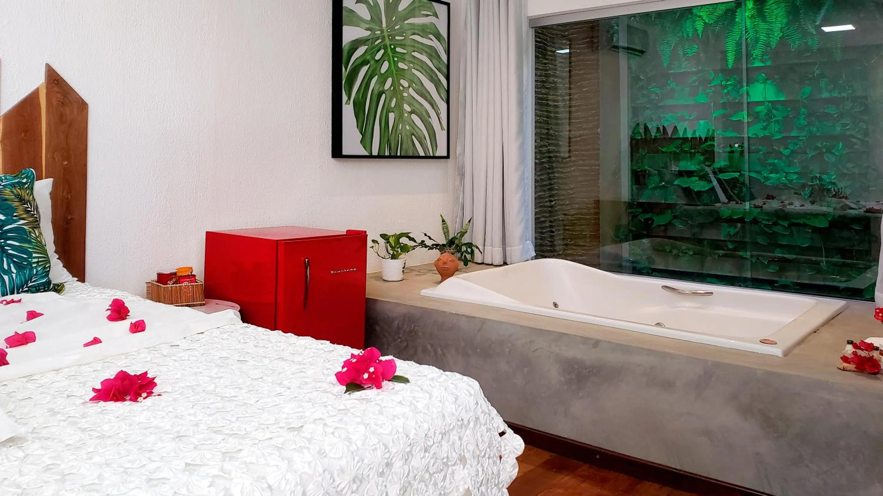Bed in Villa Pantai Milagres Exclusive Hotel