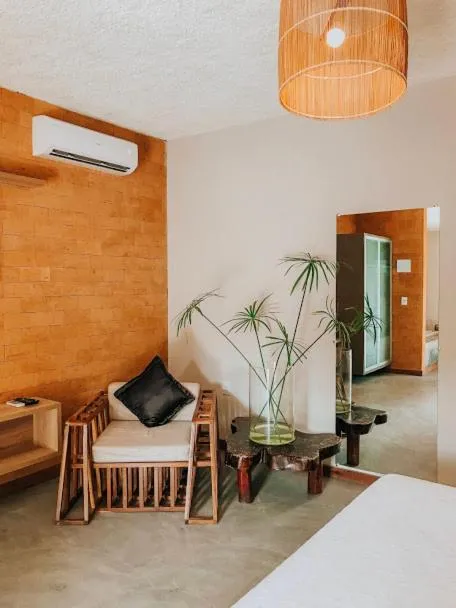 Bed in Villa Pantai Milagres Exclusive Hotel