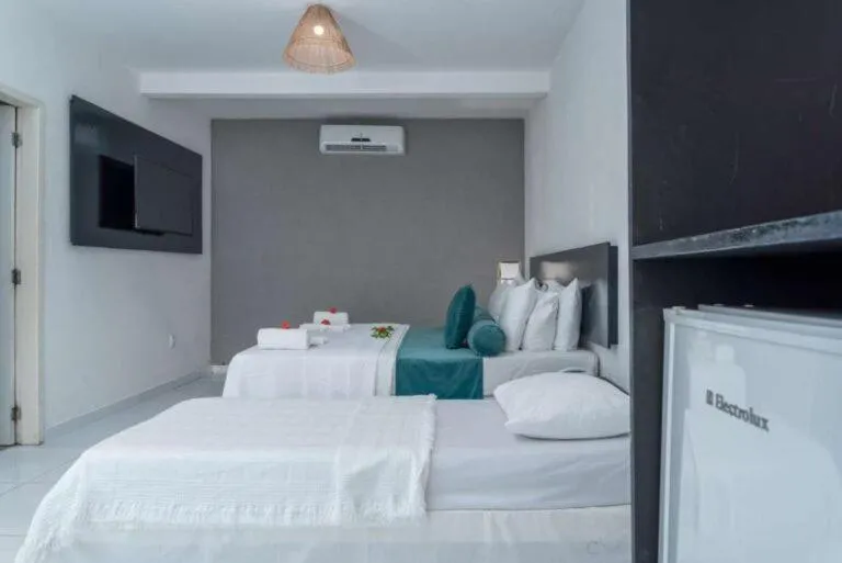 Bed in Villa Pantai Milagres Exclusive Hotel
