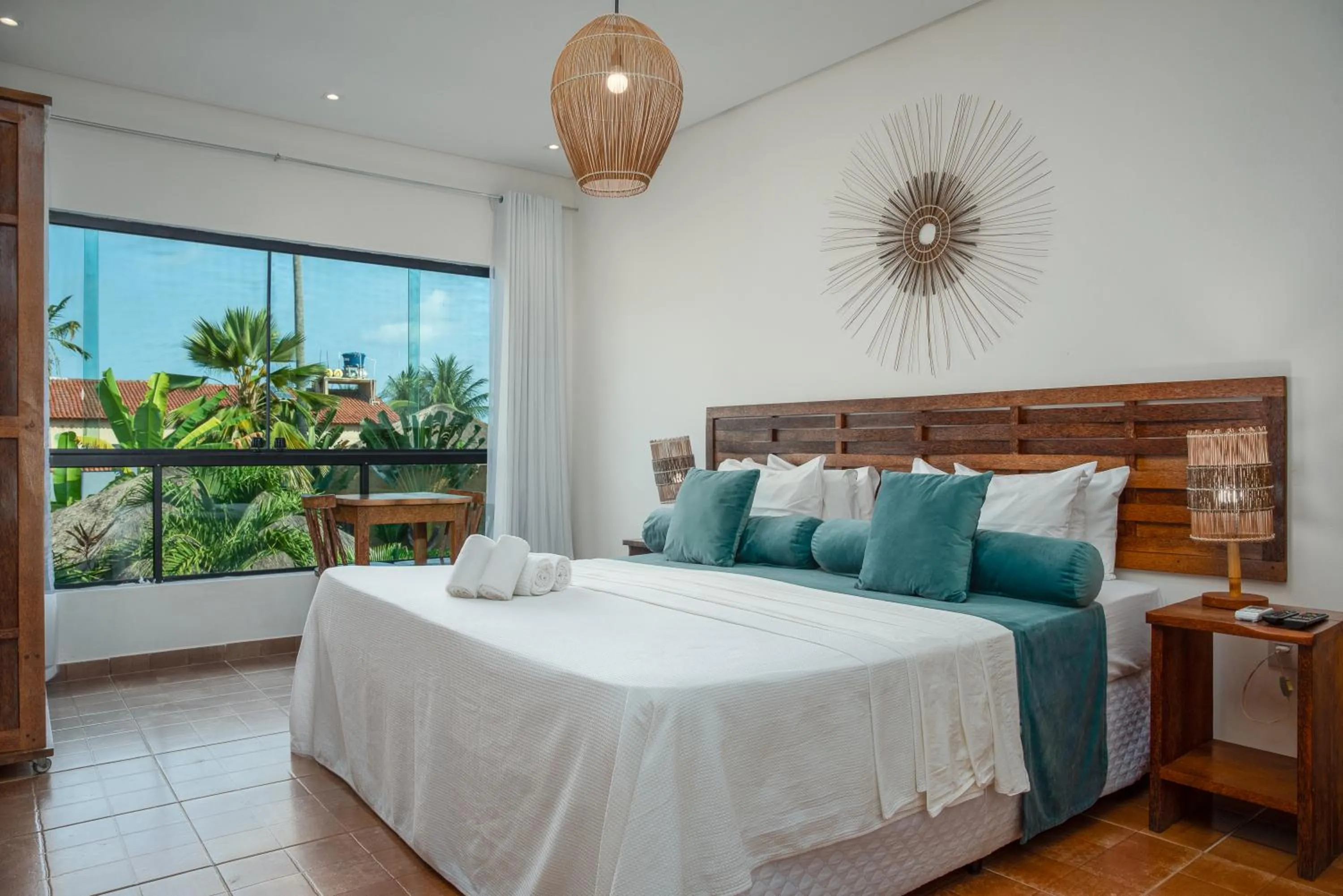 Bed in Villa Pantai Milagres Exclusive Hotel